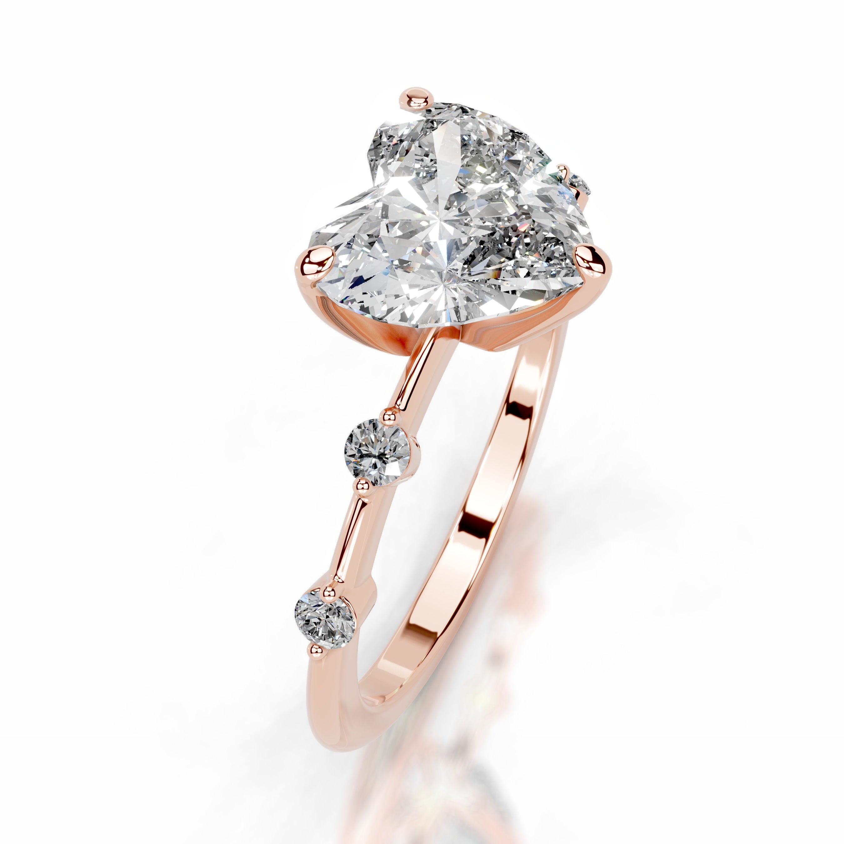 Ninnette Diamond Engagement Ring - 14K Rose Gold、mySite、hinf8tx79