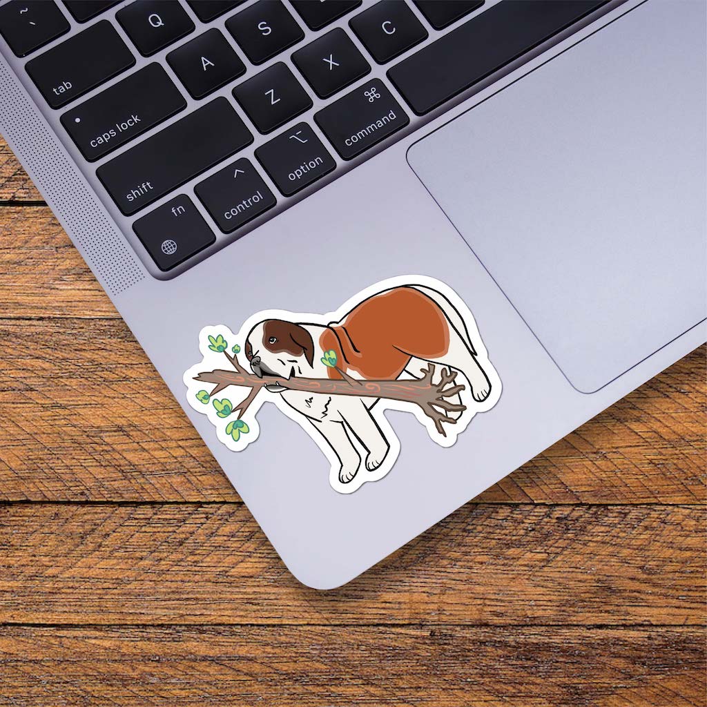  St. Bernard Chewing Stick Sticker、mySite、ghnorth