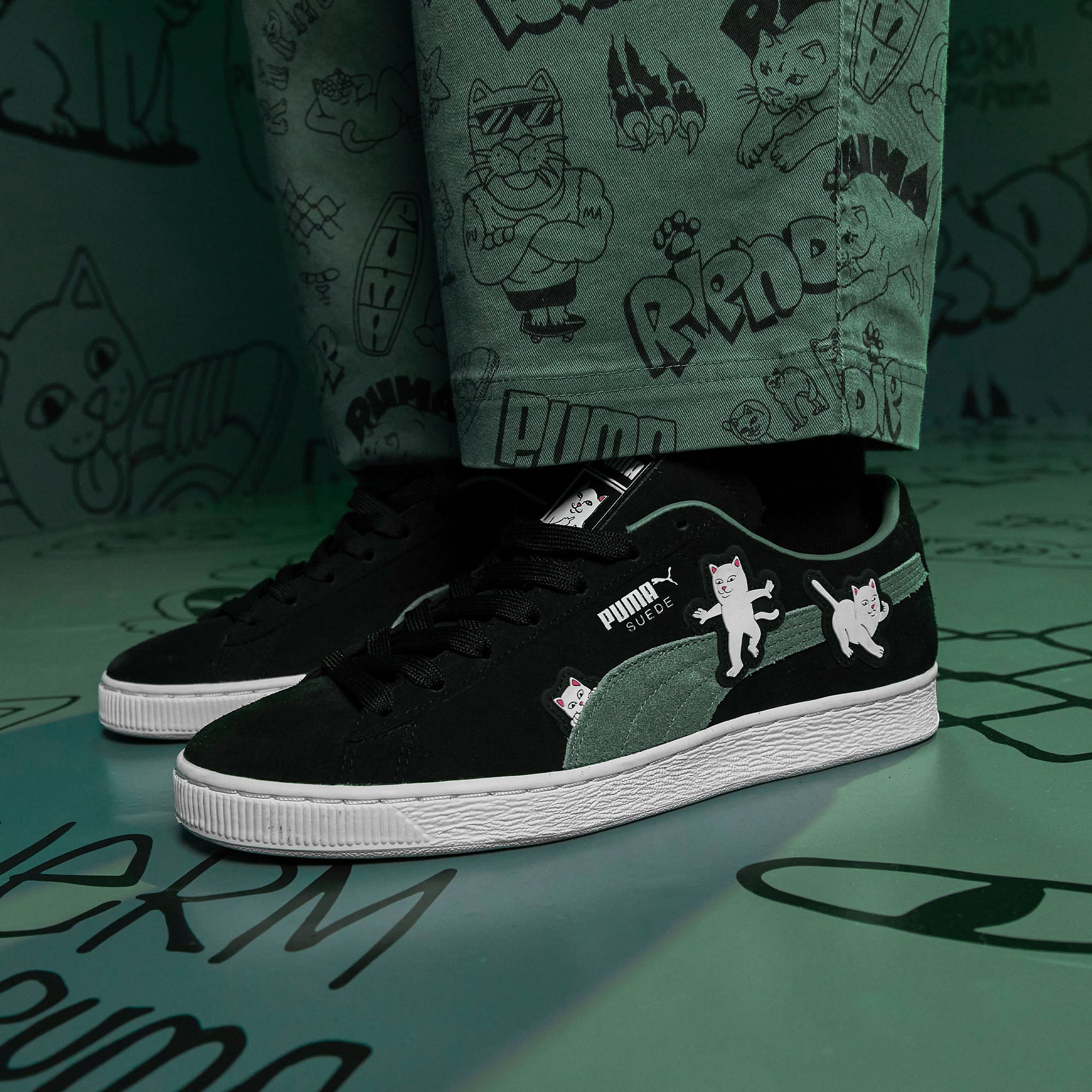 Suede RIPNDIP (Puma Black Eucalyptus)、mySite、merchandisen