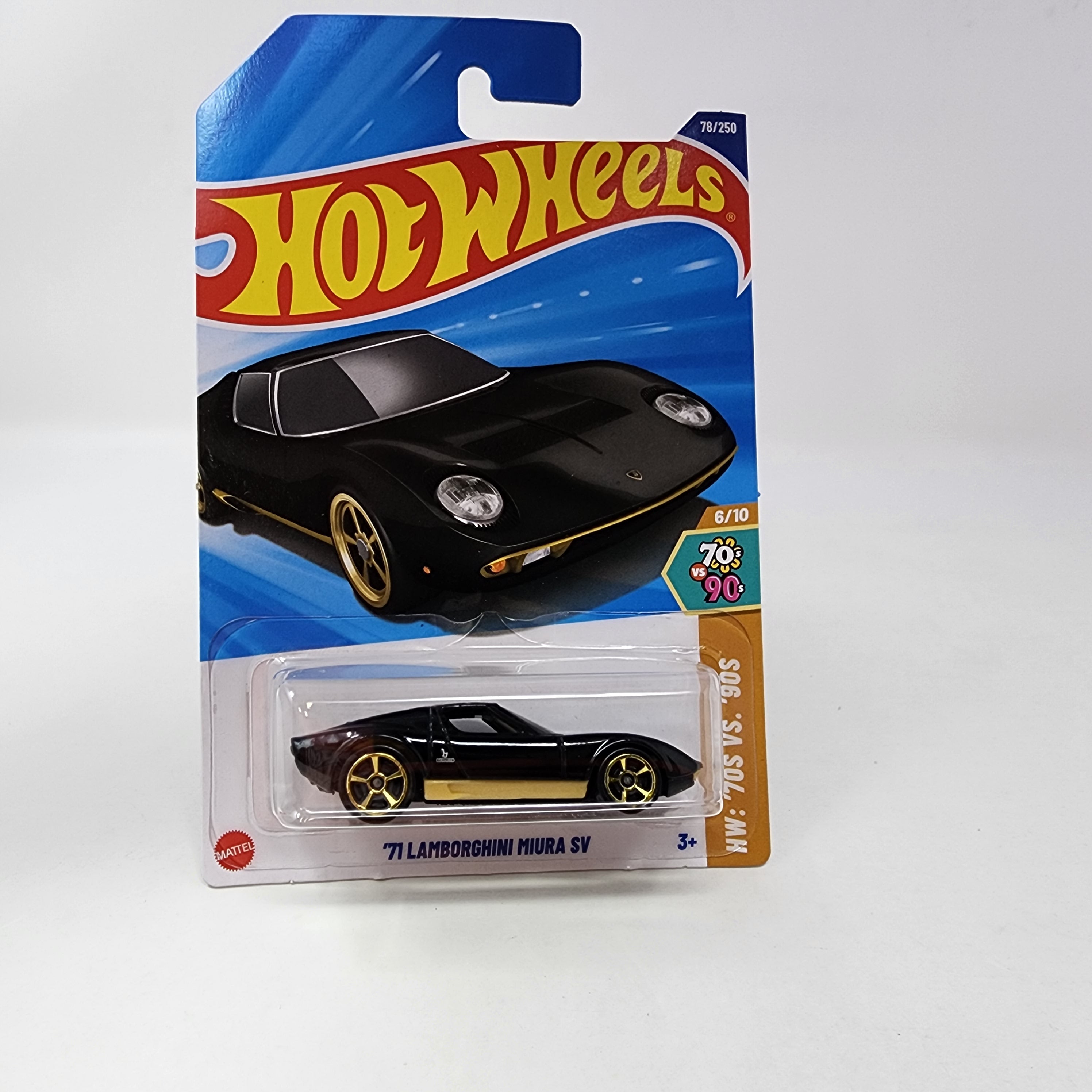'71 Lamborghini Miura SV #78 * BLACK * Hot Wheels 2025 Case K、mySite、hgirdovlk