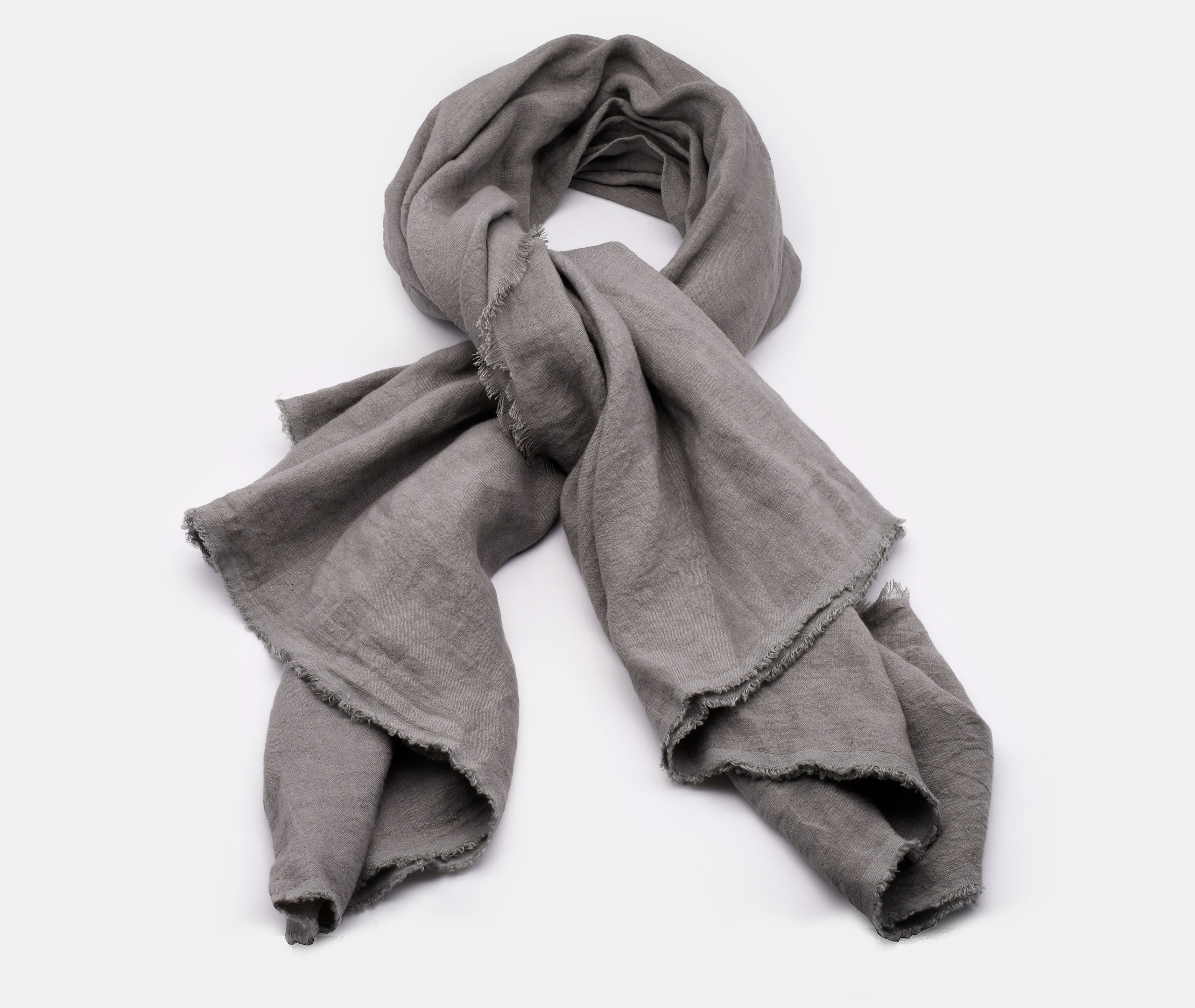 Linen Scarf - Grey、mySite、topwebapps