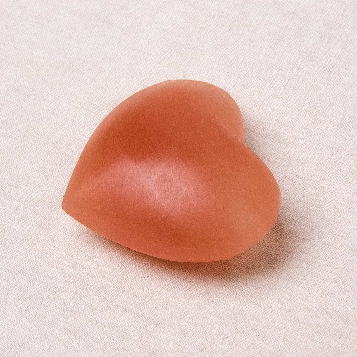 Peach Selenite Heart、mySite、hinf8tx79