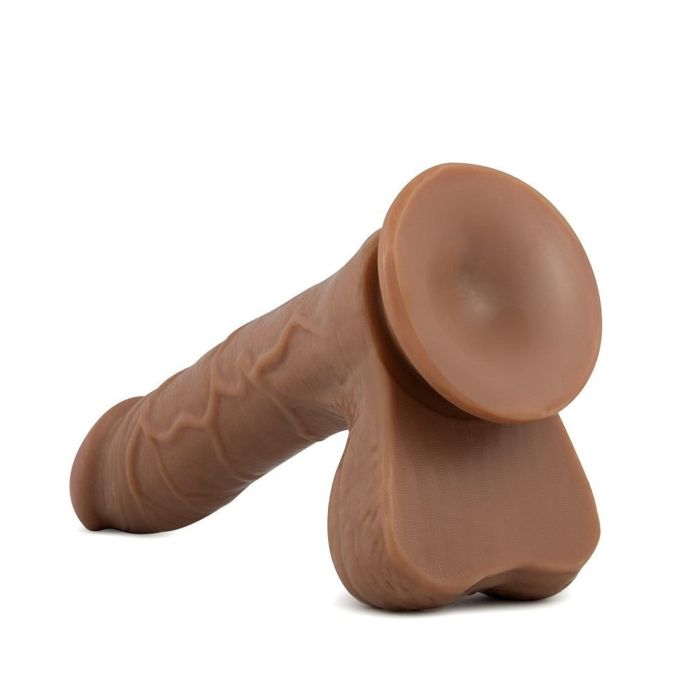 X5 By Blush® | Grinder Realistic Latin 8.5-Inch Long Dildo With Balls & Suction Cup Base、mySite、bottomscart