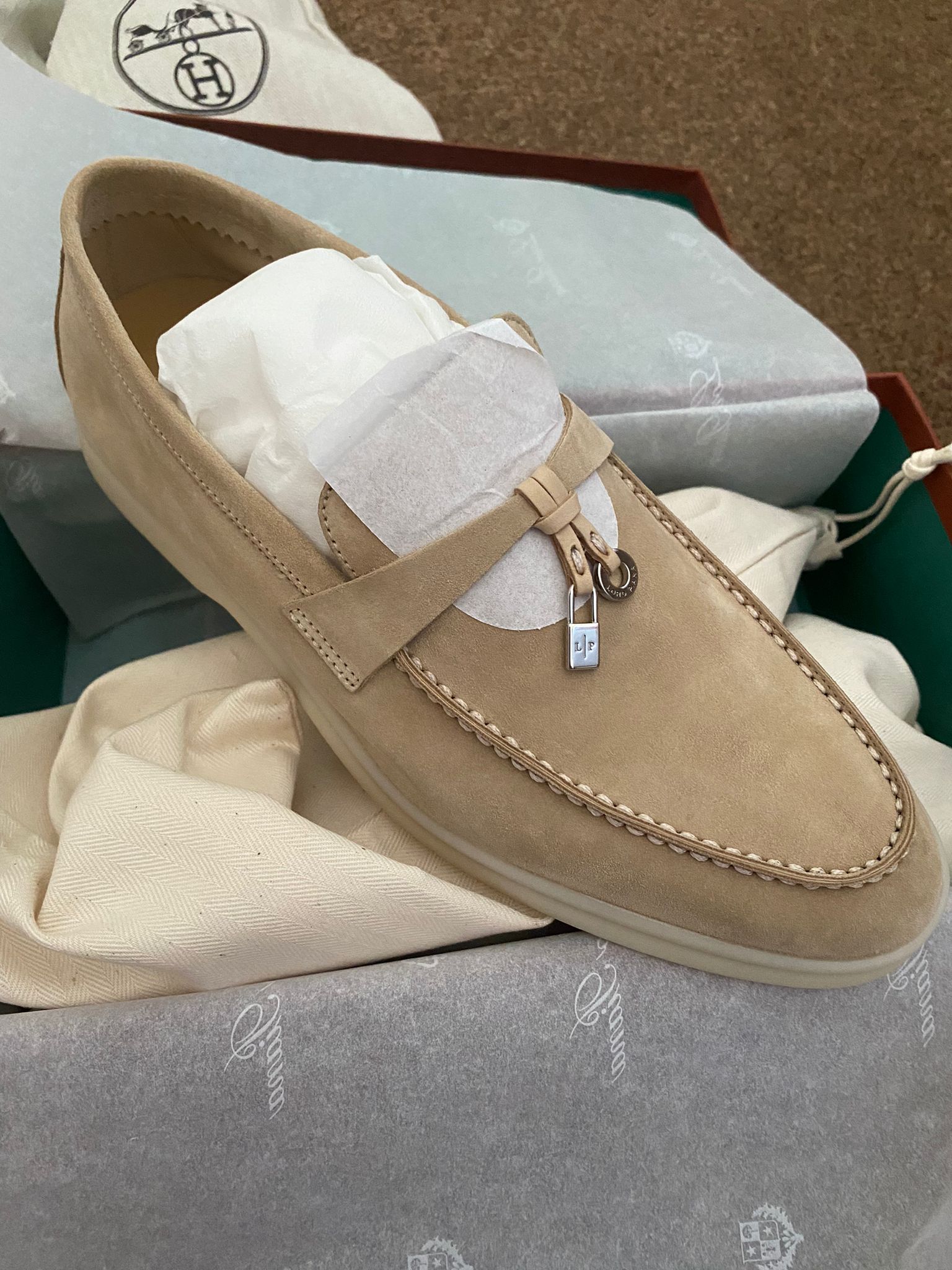 Loro Piana Summer Charms Walk Loafers (Windy Dunes)、mySite、garminoutage.com