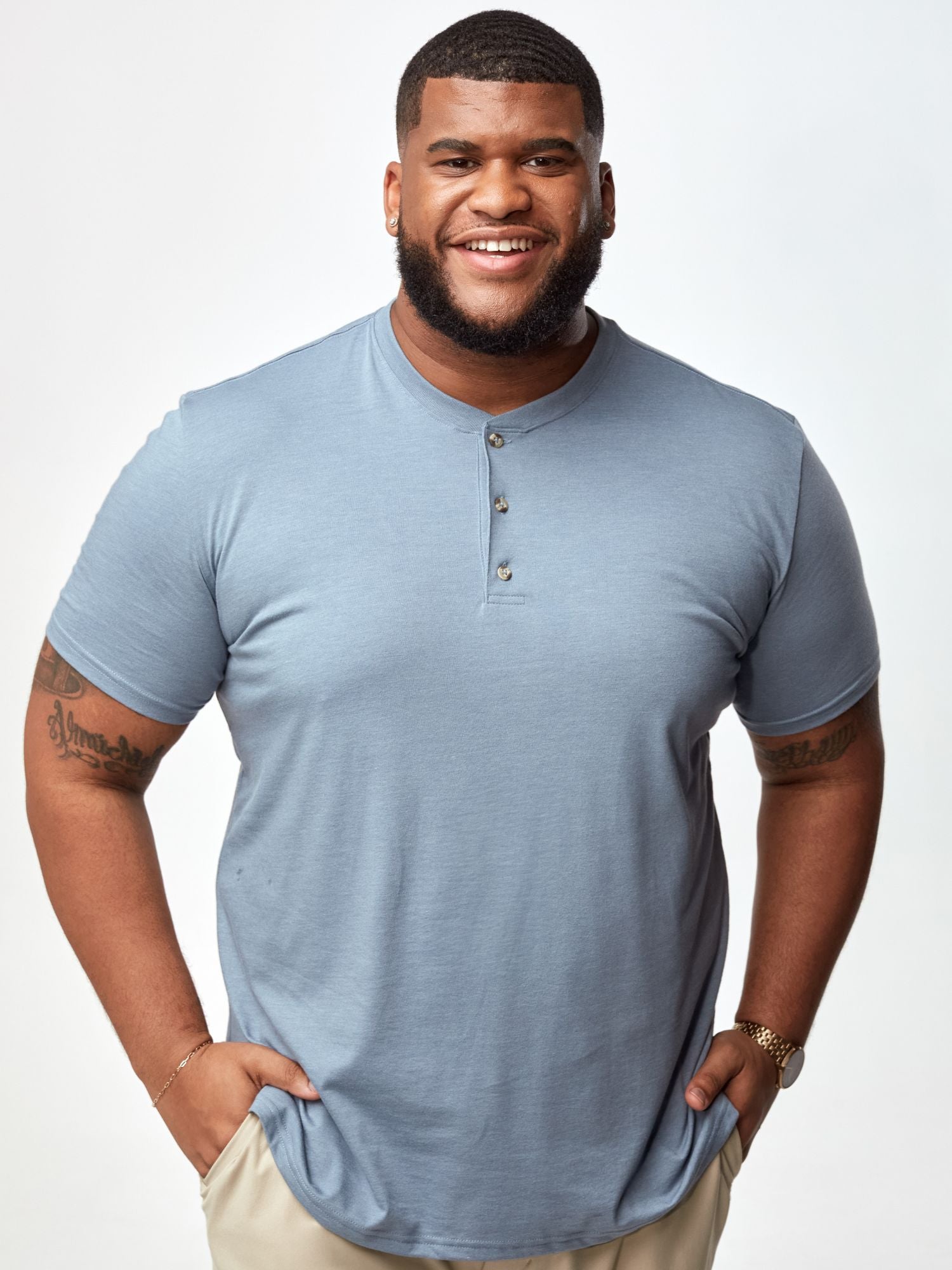  Foundation Short Sleeve Henley 3-Pack、mySite、ghnorth