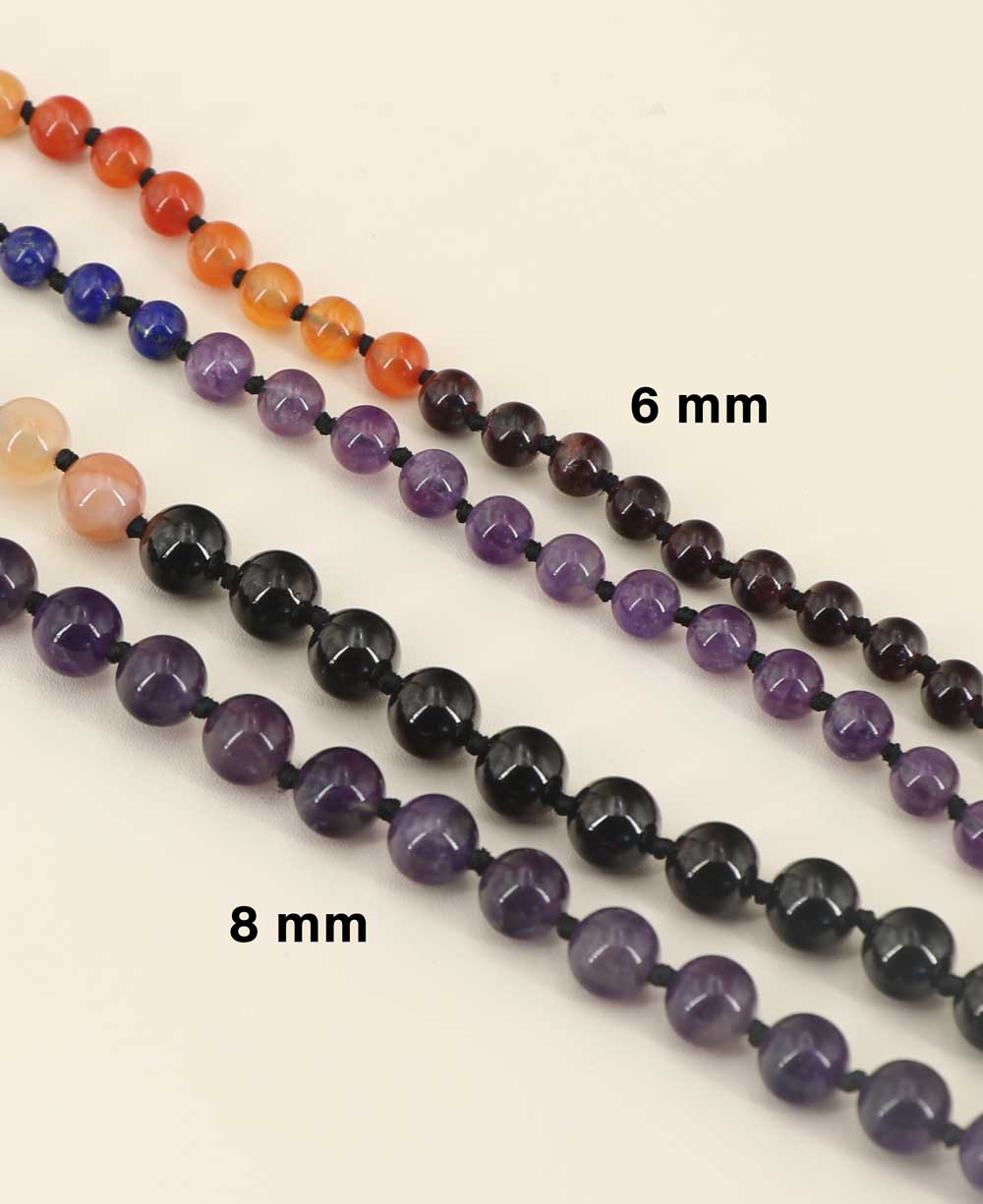 108 Knotted Gemstone Beads Chakra Meditation Mala、mySite、topwebapps