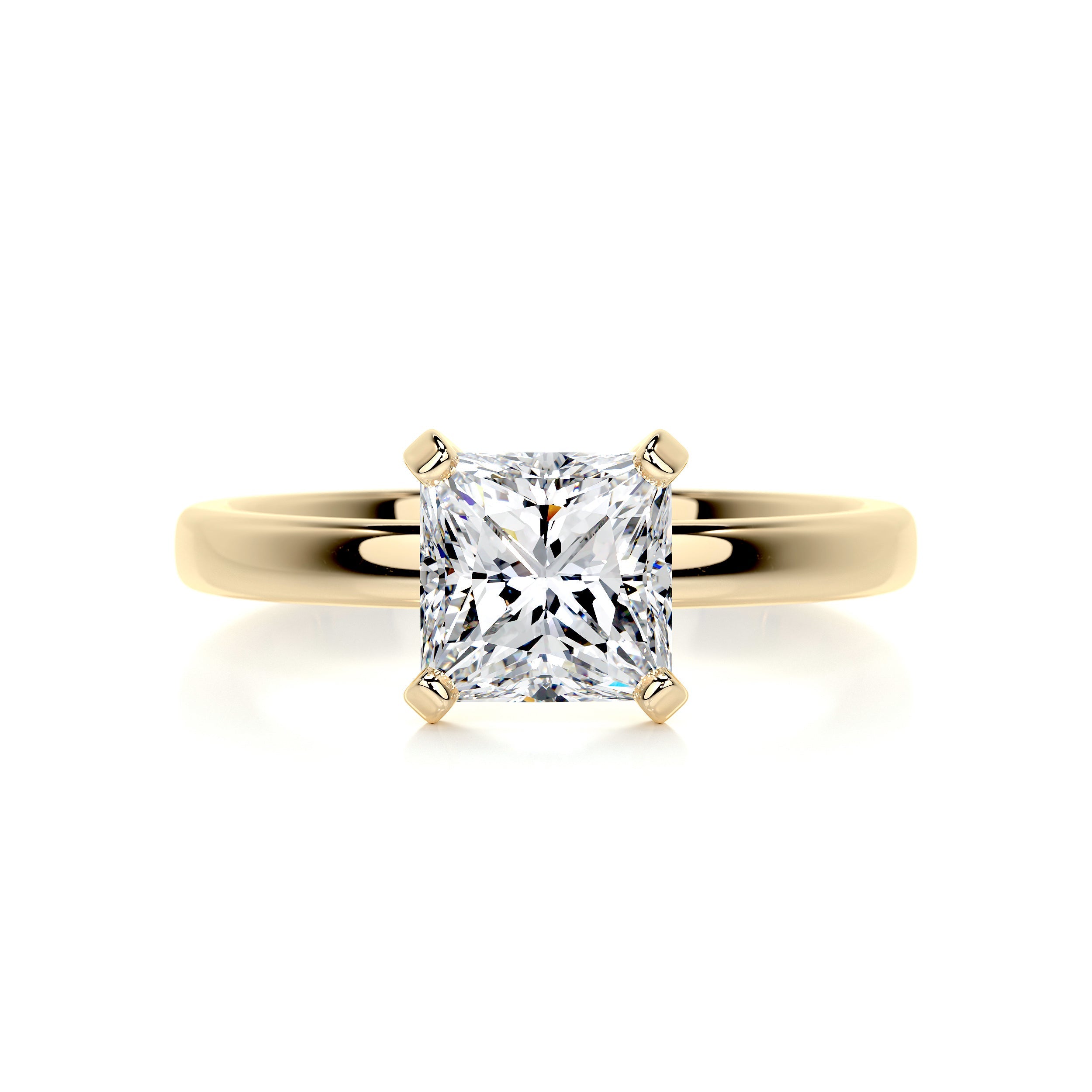 Isabelle Moissanite & Ring -18K Yellow Gold、mySite、hinf8tx79