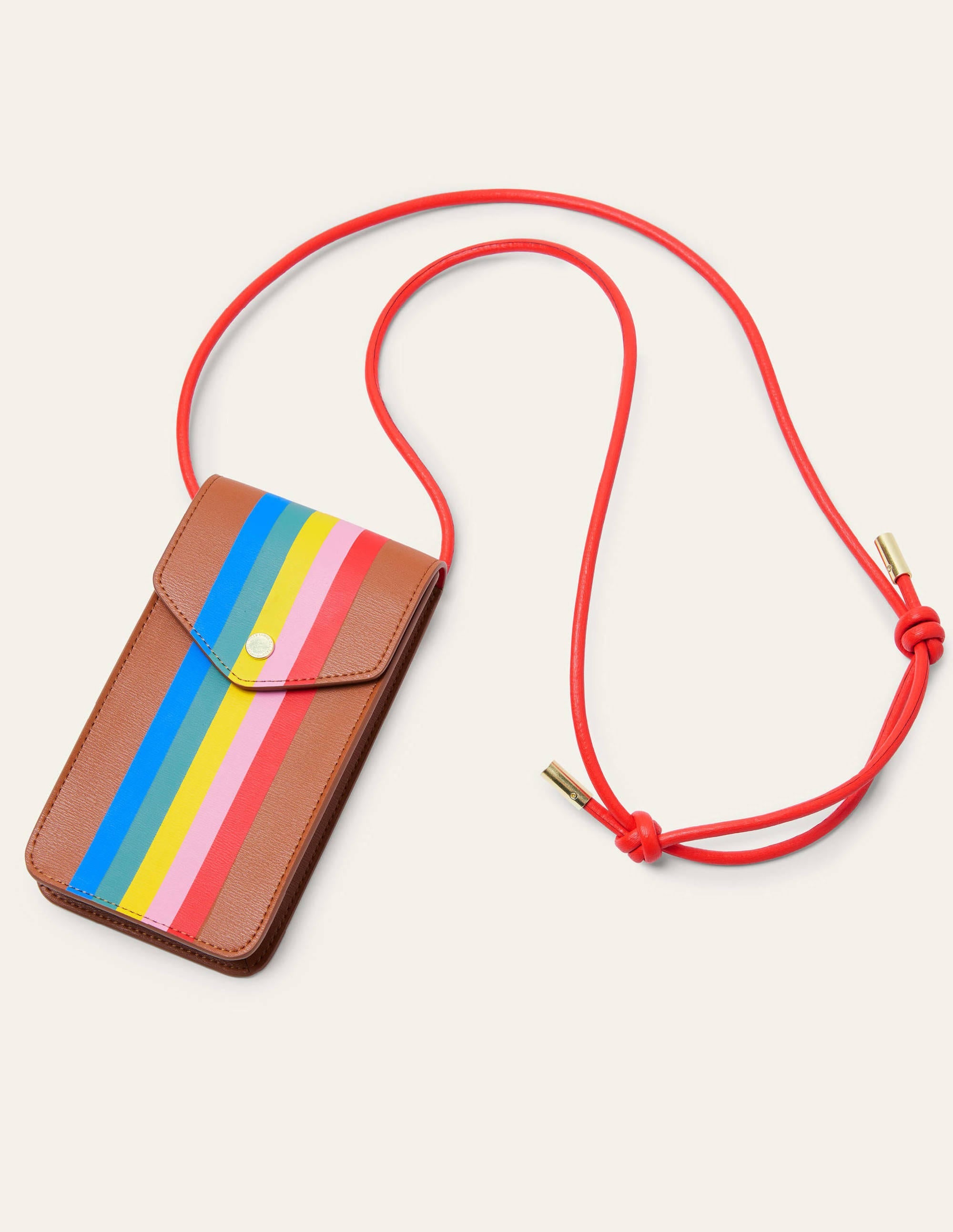  Crossbody Phone Bag-Tan Multi Stripe、mySite、ashleygrahame