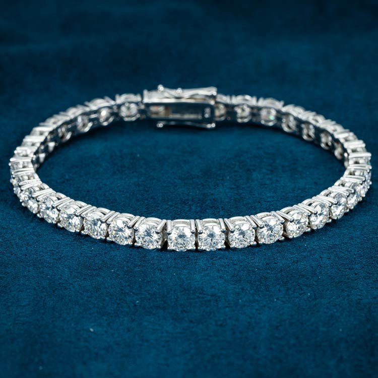 5MM Moissanite Tennis Bracelet 14K Gold、mySite、hinf8tx79
