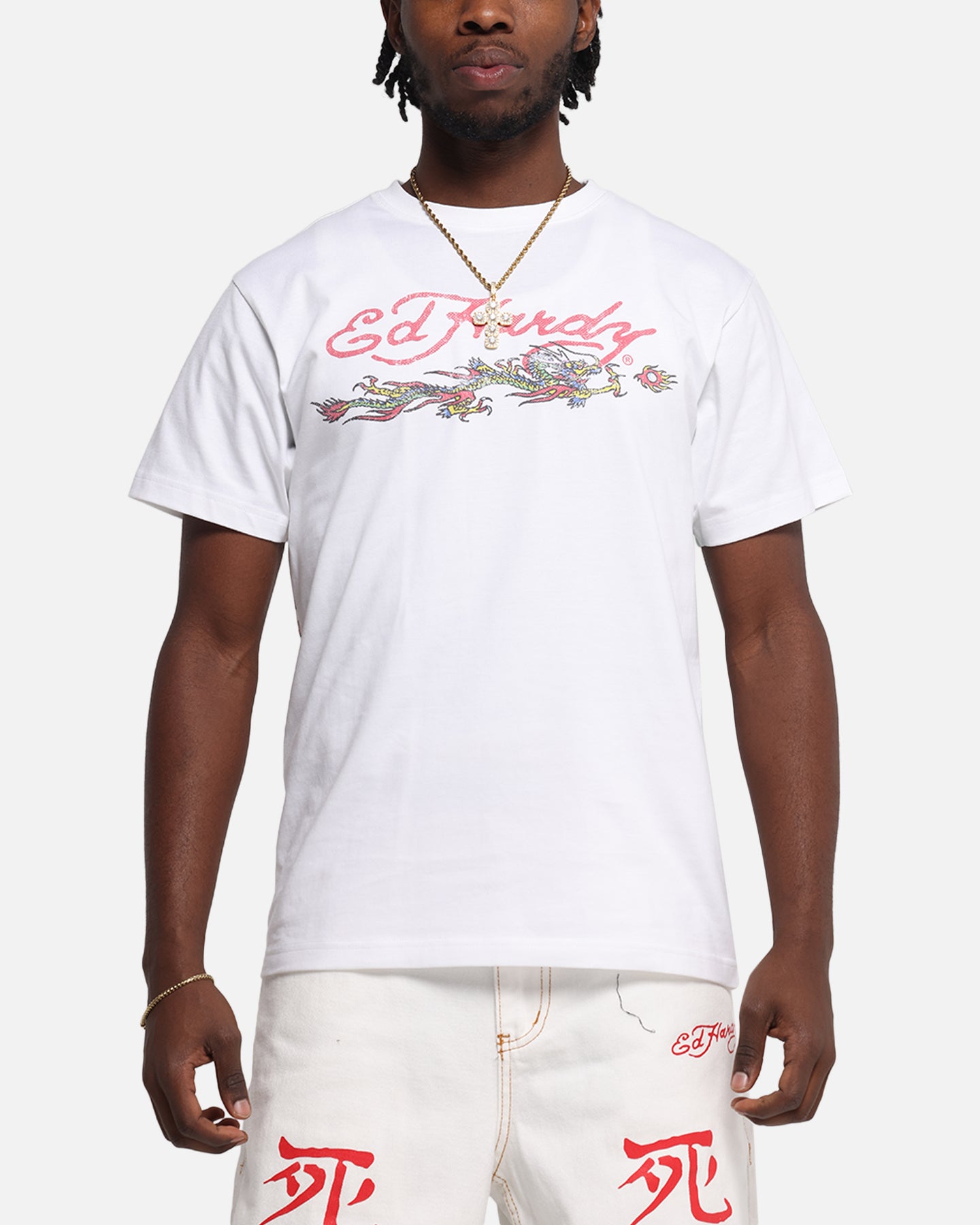 Ed Hardy Rising Dragon Vintage T-Shirt White、mySite、zt4zffjzw