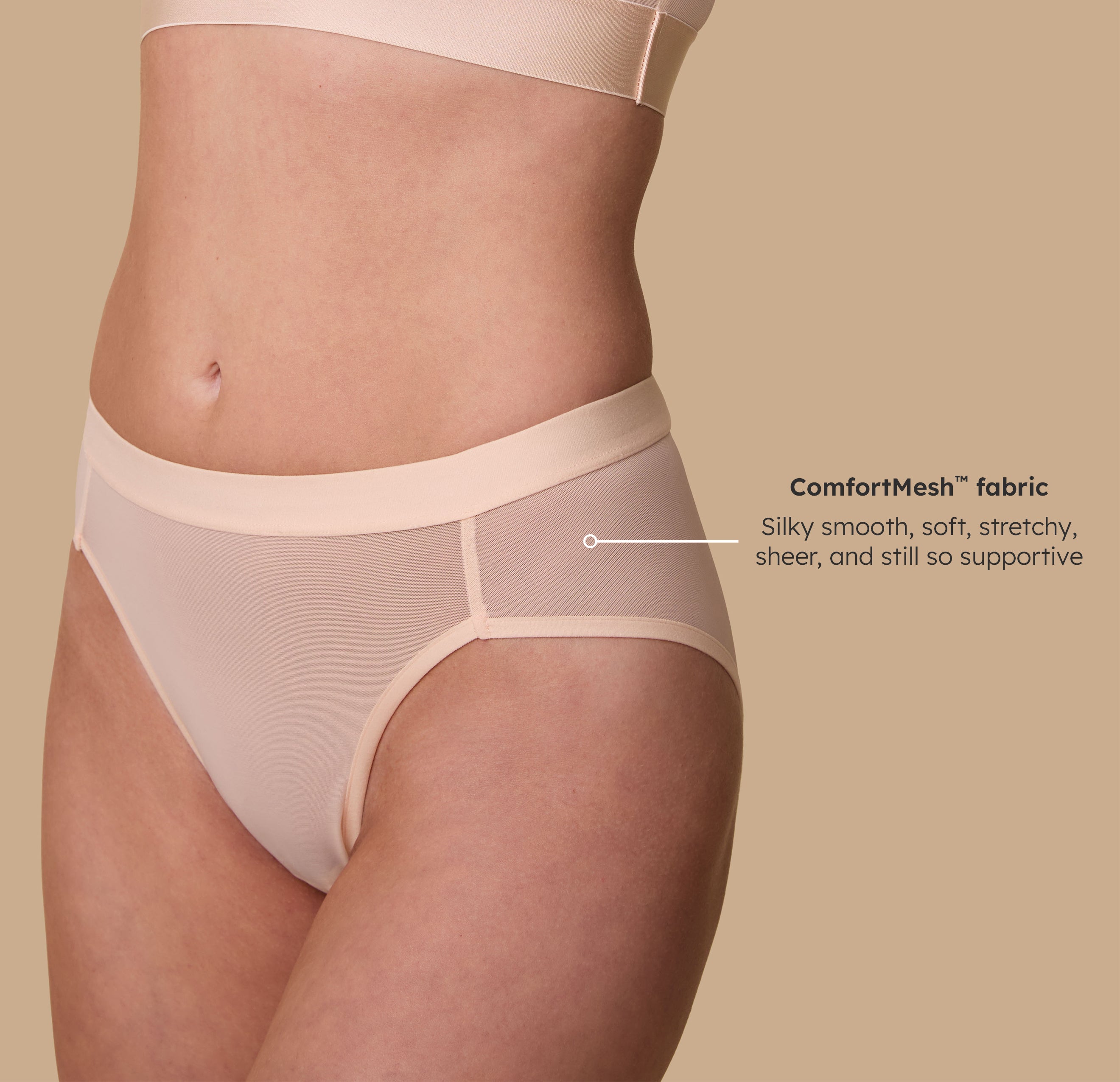 ComfortMesh™ Highwaist Brief - Pearl、mySite、bengalsvssteelers