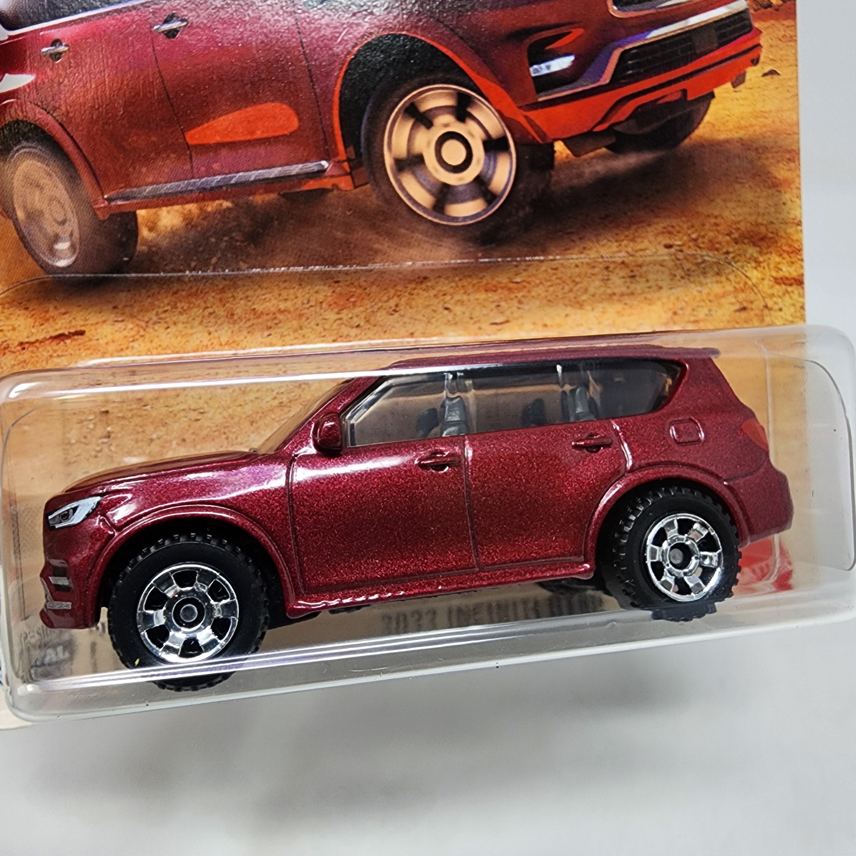 2022 Infiniti QX80 #54 * Burgundy * 2025 Matchbox Basic Case B、mySite、hgirdovlk