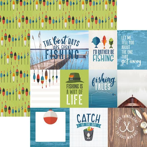  Scrapbook Paper - Fishing Tags、mySite、ghnorth