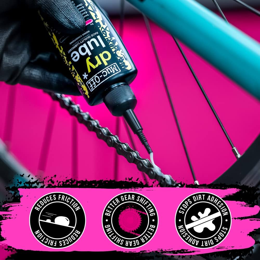 Amazon.com : Muc-Off Dry Chain Lube, 50 Milliliters - Biodegradable Bike Chain  Lubricant, Suitable For All Types Of Bike - Formulated For Dry Weather  Conditions : Bike Oils : Sports & Outdoors