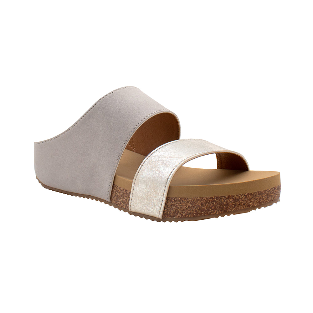 Campfire Metallic Slide Sandals、mySite、gtrtttuynbv