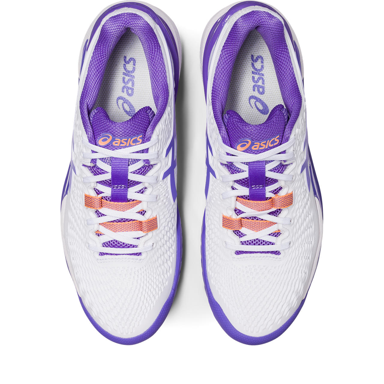 Asics Gel Resolution 9 Women's Tennis Shoe (White/Amethyst)