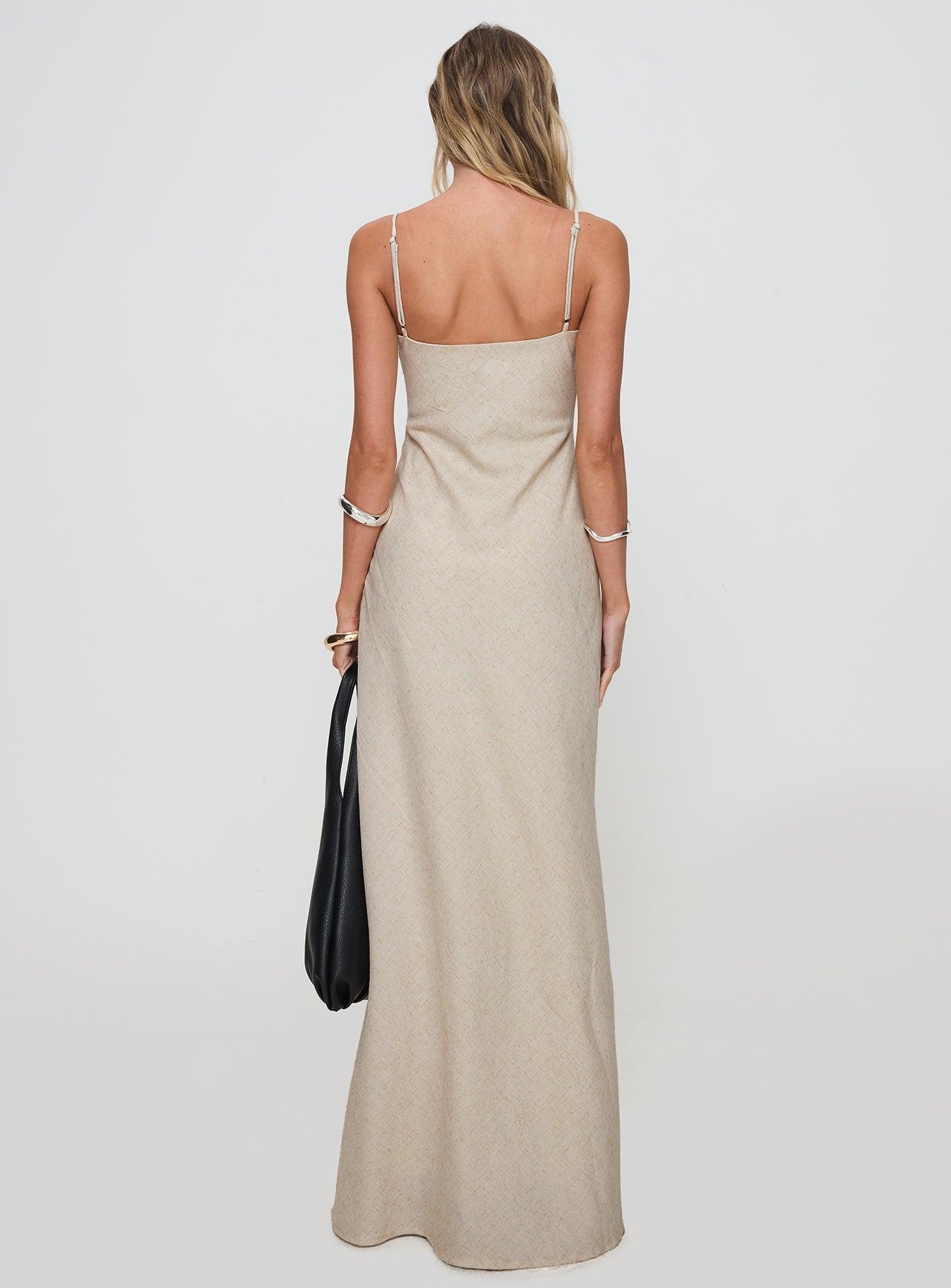 Seraphia Maxi Dress Beige、mySite、solidvoid