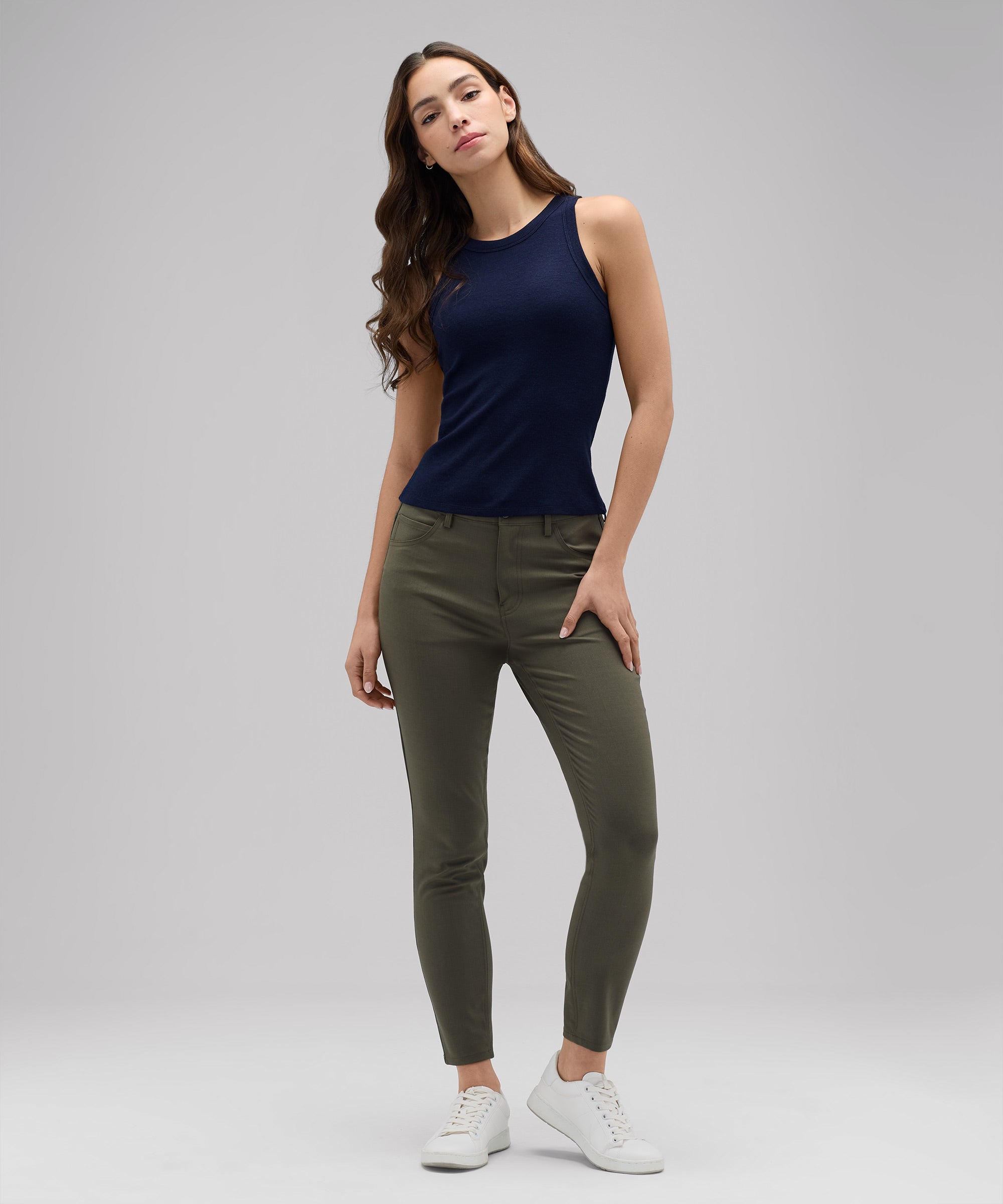 Women's Merino Ribbed Racer Tank、mySite、noshort