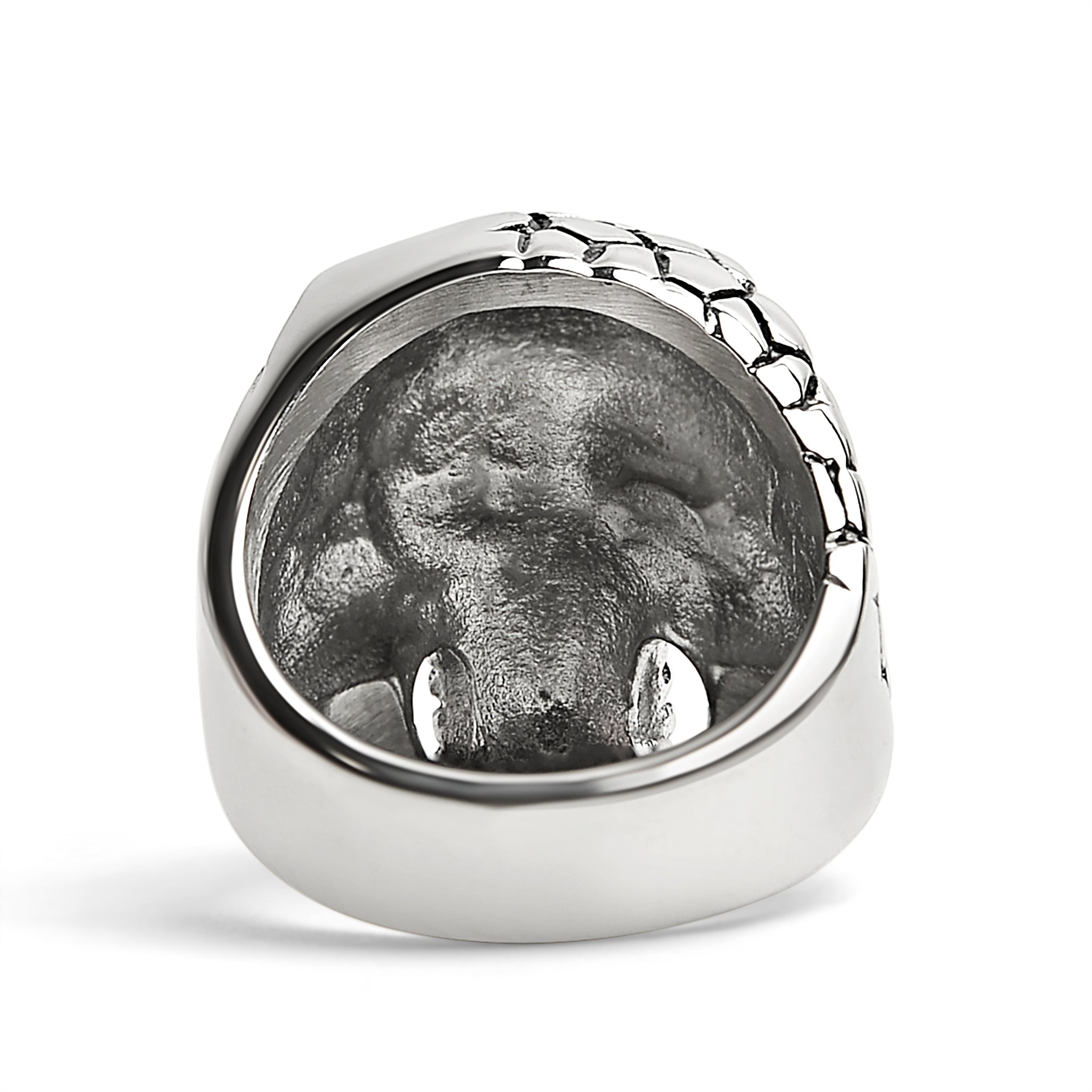 Detailed Cracking Skull Stainless Steel Ring / SCR4081、mySite、dreamappss