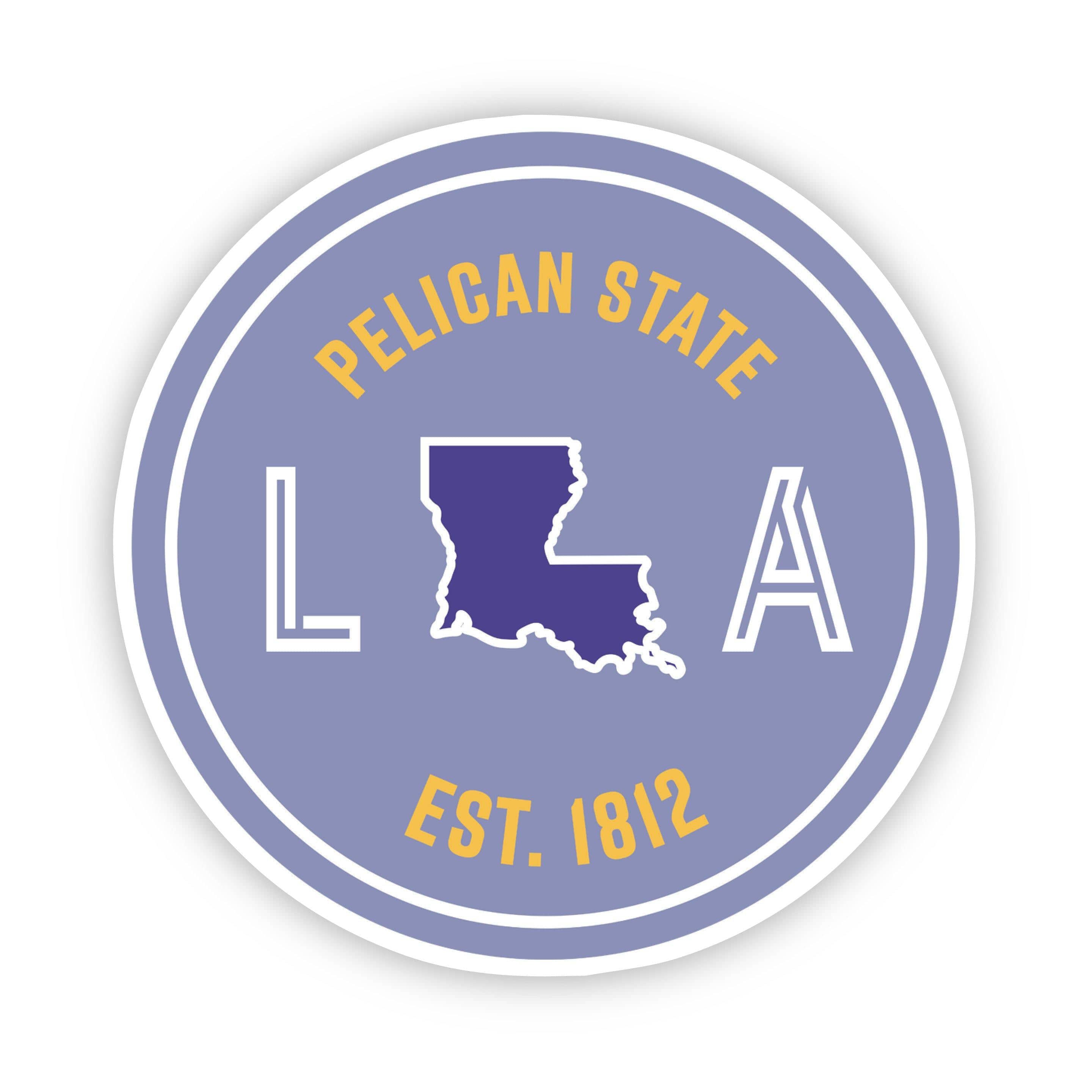  Pelican State Louisiana Sticker、mySite、elrpsem3k