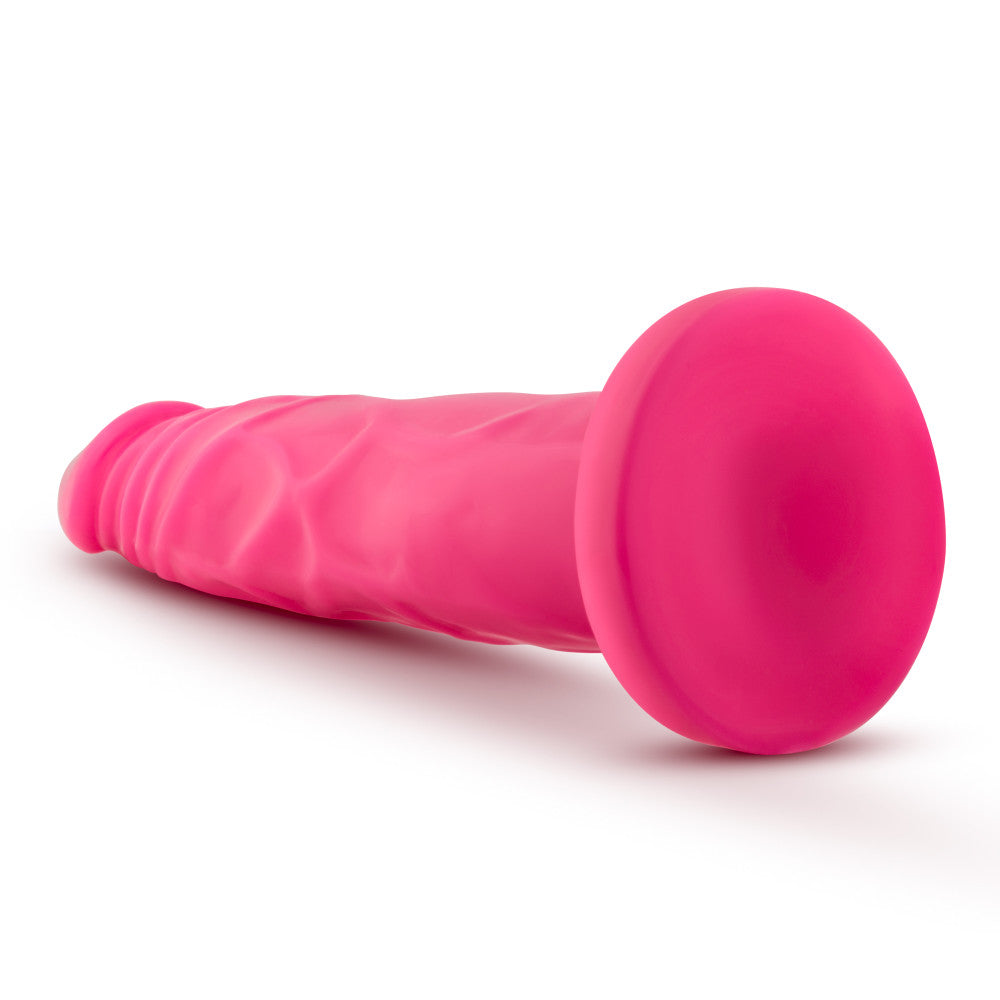 Neo By Blush® | Realistic Neon Pink 7.5-Inch Long Dildo With Suction Cup Base、mySite、bottomscart