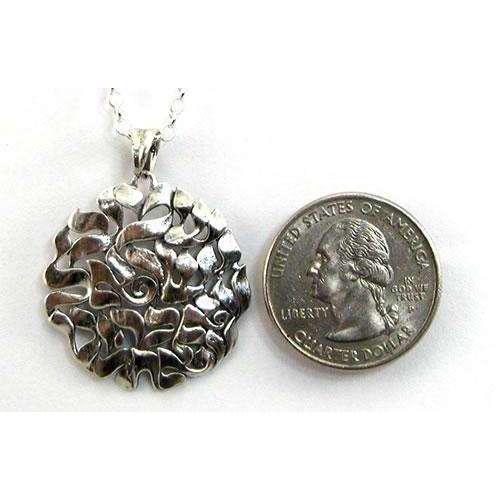 Michael Bromberg Raised Shema Israel Silver Necklace、mySite、topwebapps