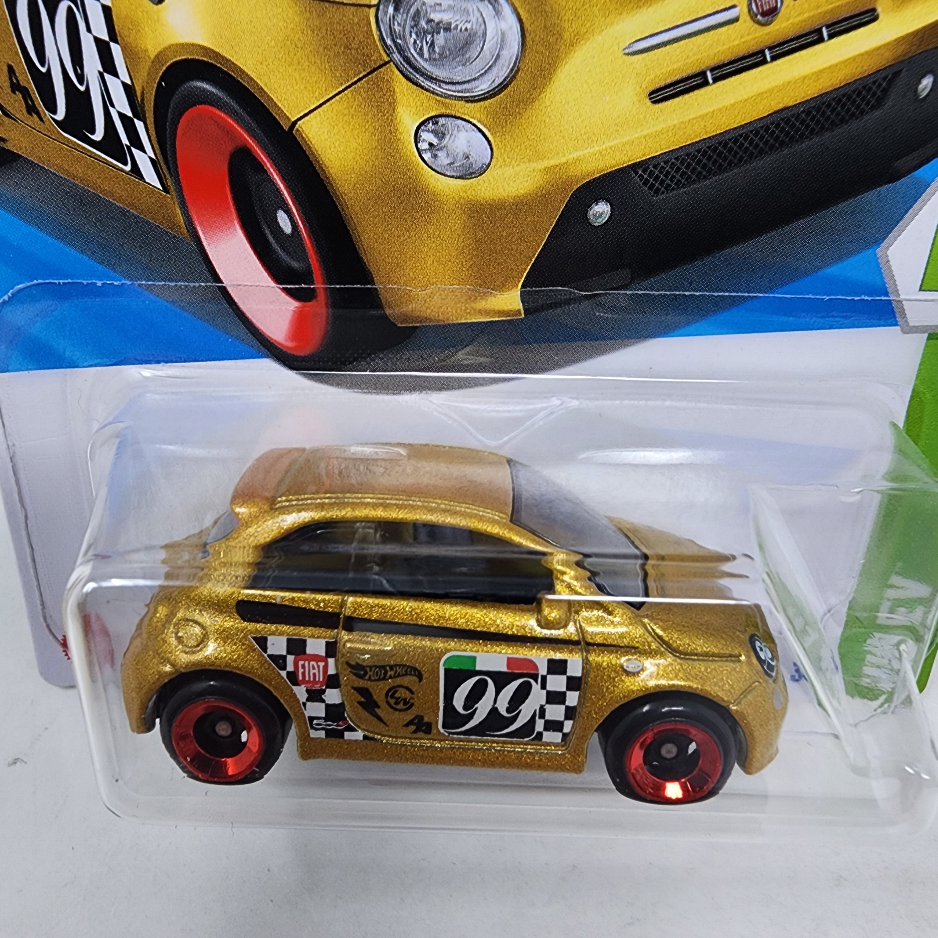 Fiat 500e #33 * Gold * 2025 Hot Wheels Case C * LONG CARD、mySite、hgirdovlk