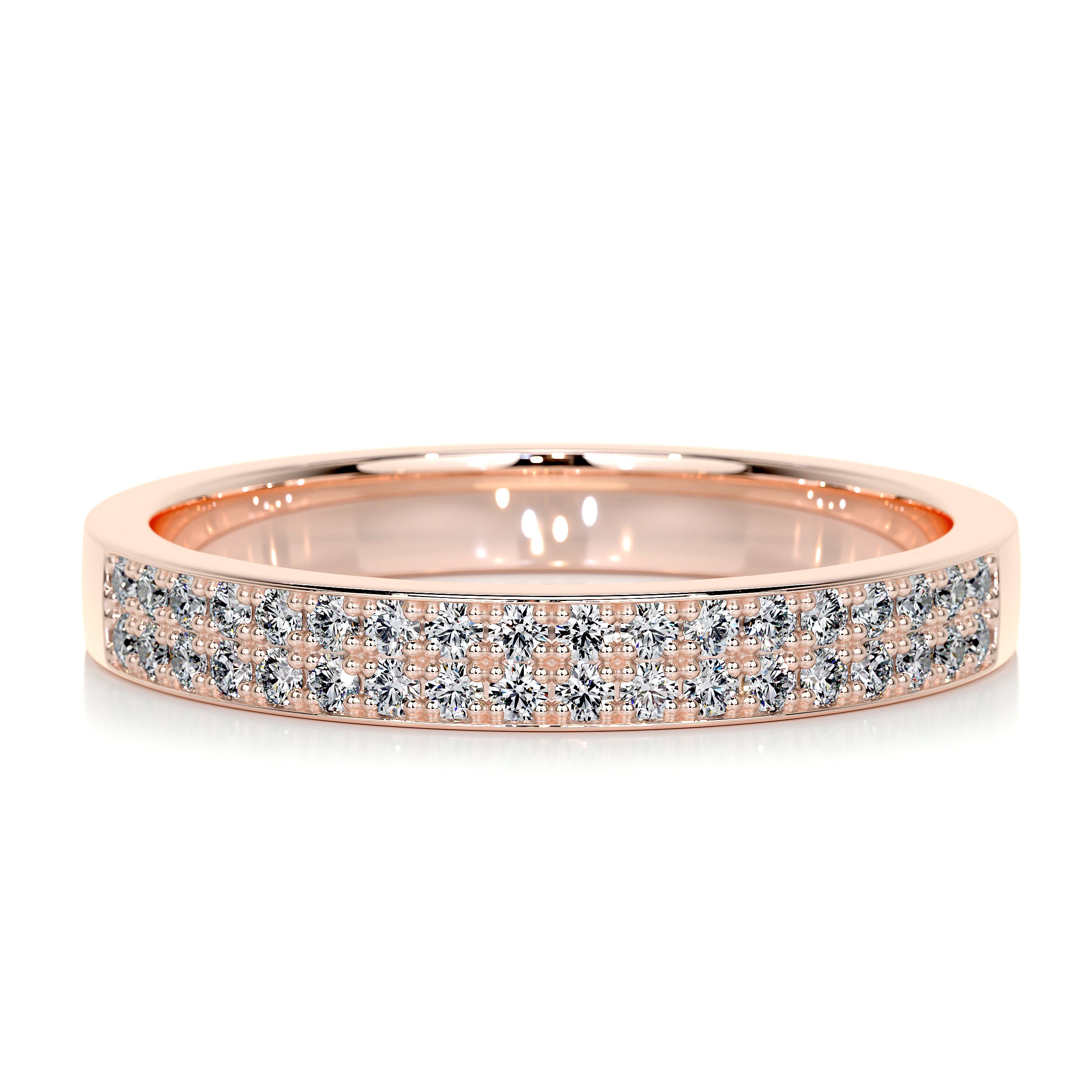 June Diamond Wedding Ring (0.2 Carat) - 14K Rose Gold、mySite、hinf8tx79