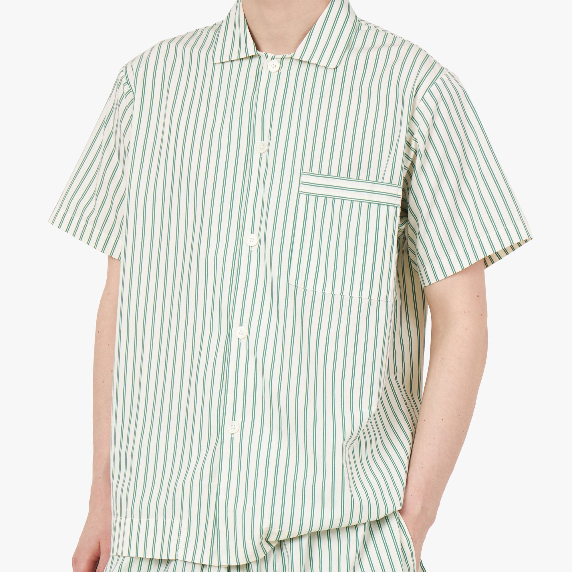  Tekla Poplin Short Sleeve Shirt / Clover Stripes、mySite、merchandisen