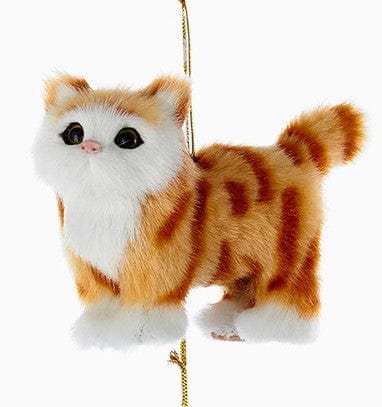 Fluffy Cute Cat Ornaments-White, Tuxedo, Orange and Gray Tabby、mySite、g9winljtr