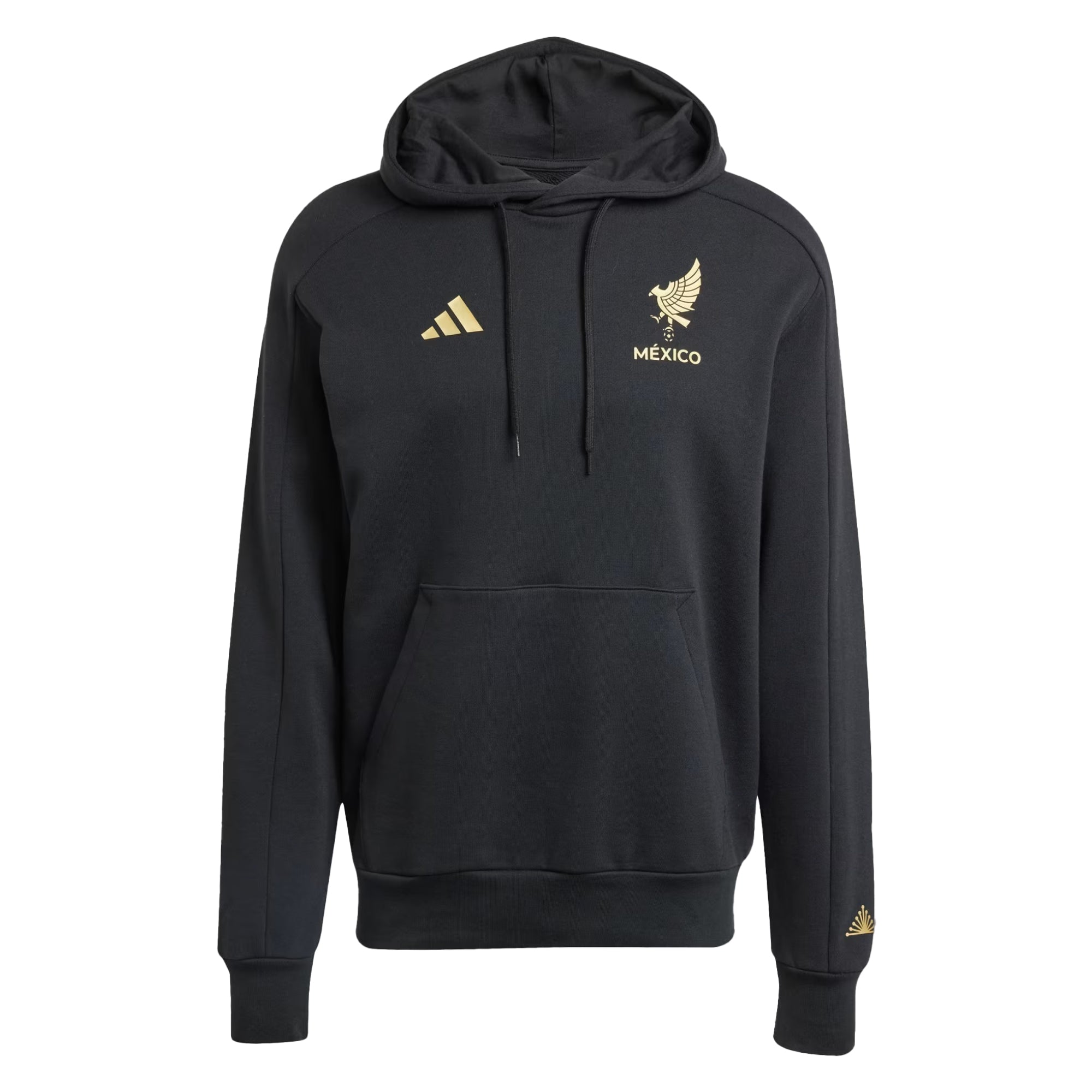 adidas Men's Mexico Gold 2025/26 DNA Hoodie Black/Gold、mySite、bottomscart