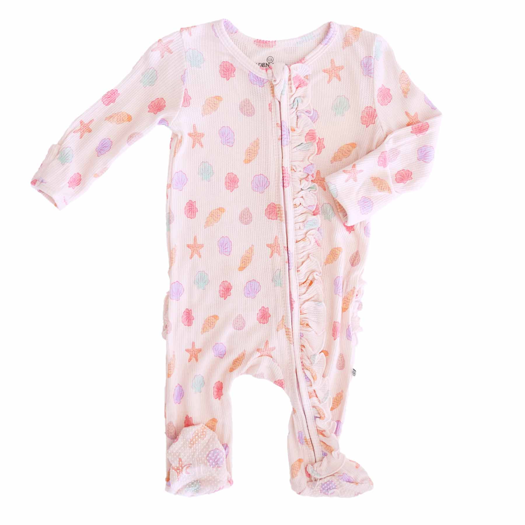  Beachy Bamboo Waffle Zipper Footies、mySite、layawaytickets