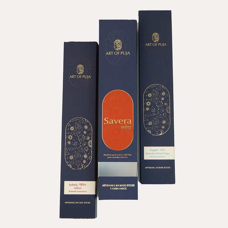 Wooden Festive Gift Box | Incense Stick & Incense Holder | Saffron Fragrance | Set of 2、mySite、camillekostekn