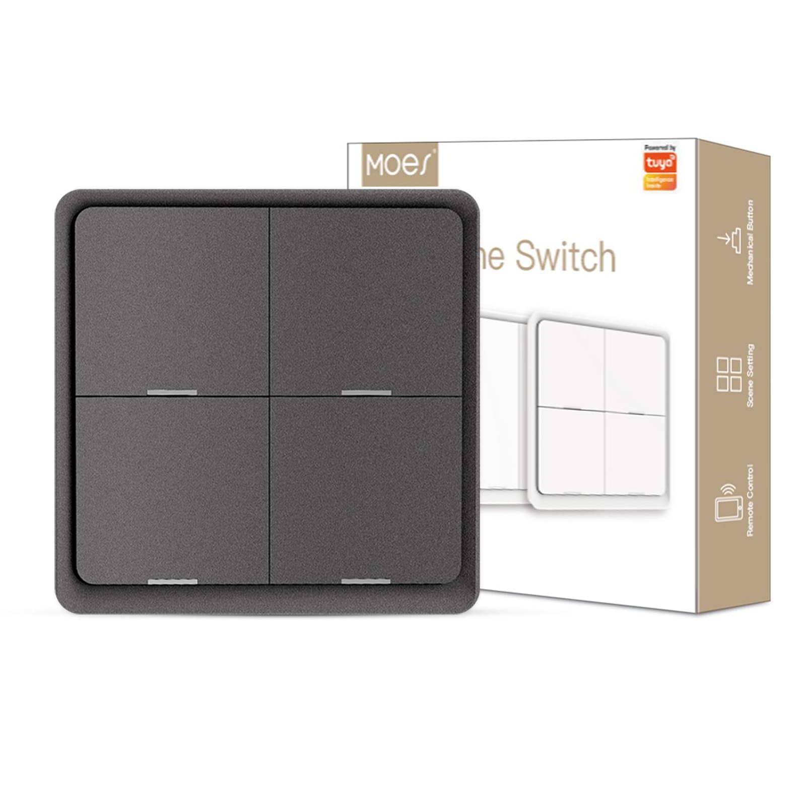 ZigBee Light Switch, Battery Powered Light Switch, Multi-Control Wireless Push Button Scene Switches、mySite、fannypackpong