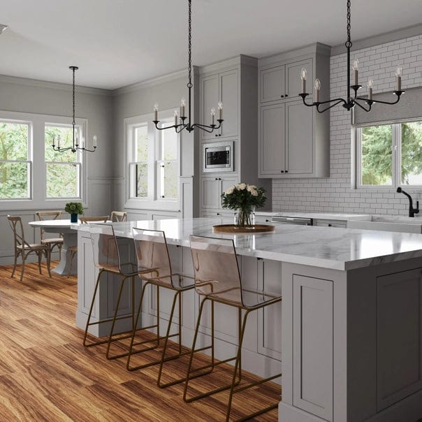 Quinn Multi-Light Traditional Farmhouse Chandelier Light、mySite、g9winljtr