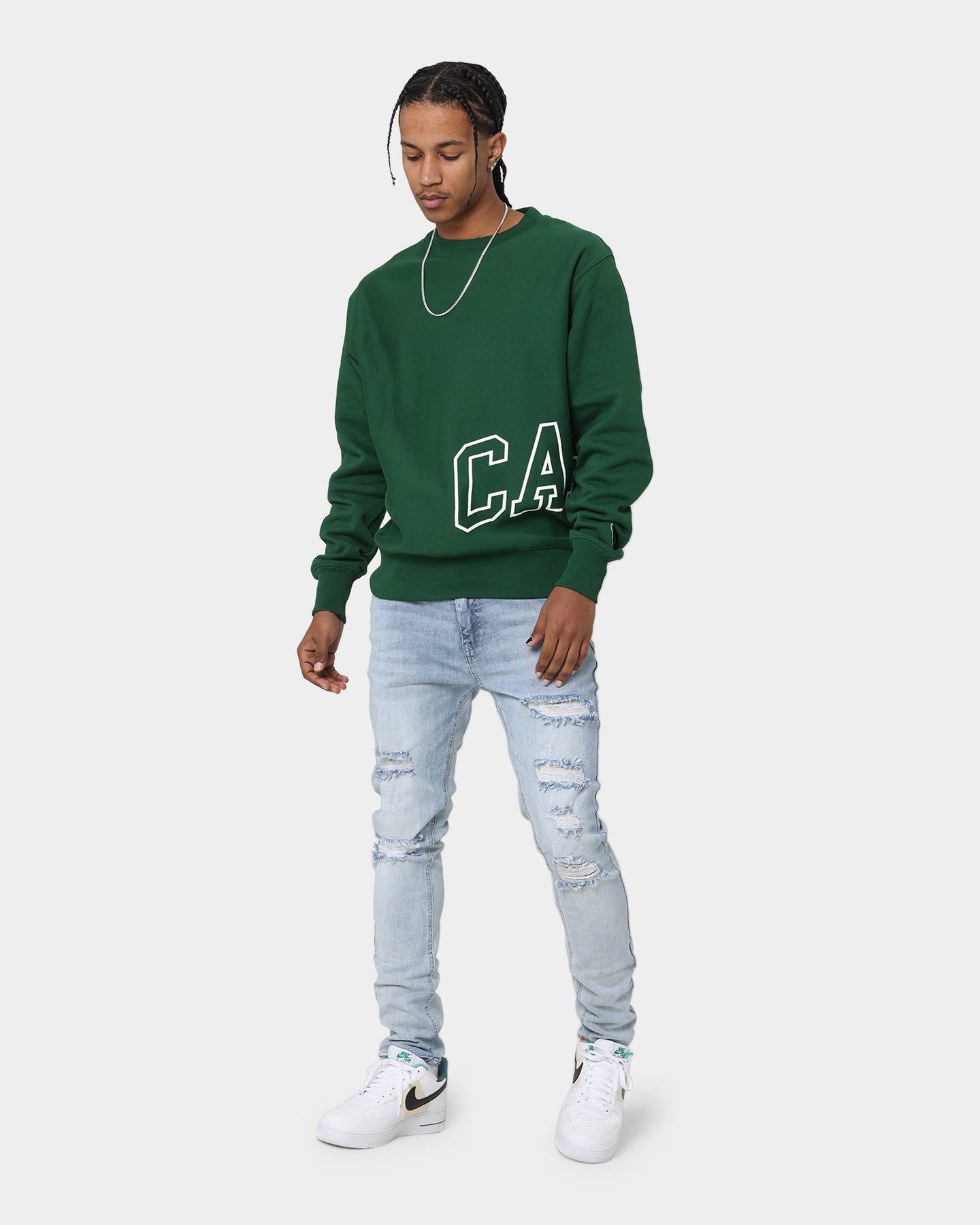 Carré Rugueux Distressed Skinny Jeans Light Blue、mySite、zt4zffjzw