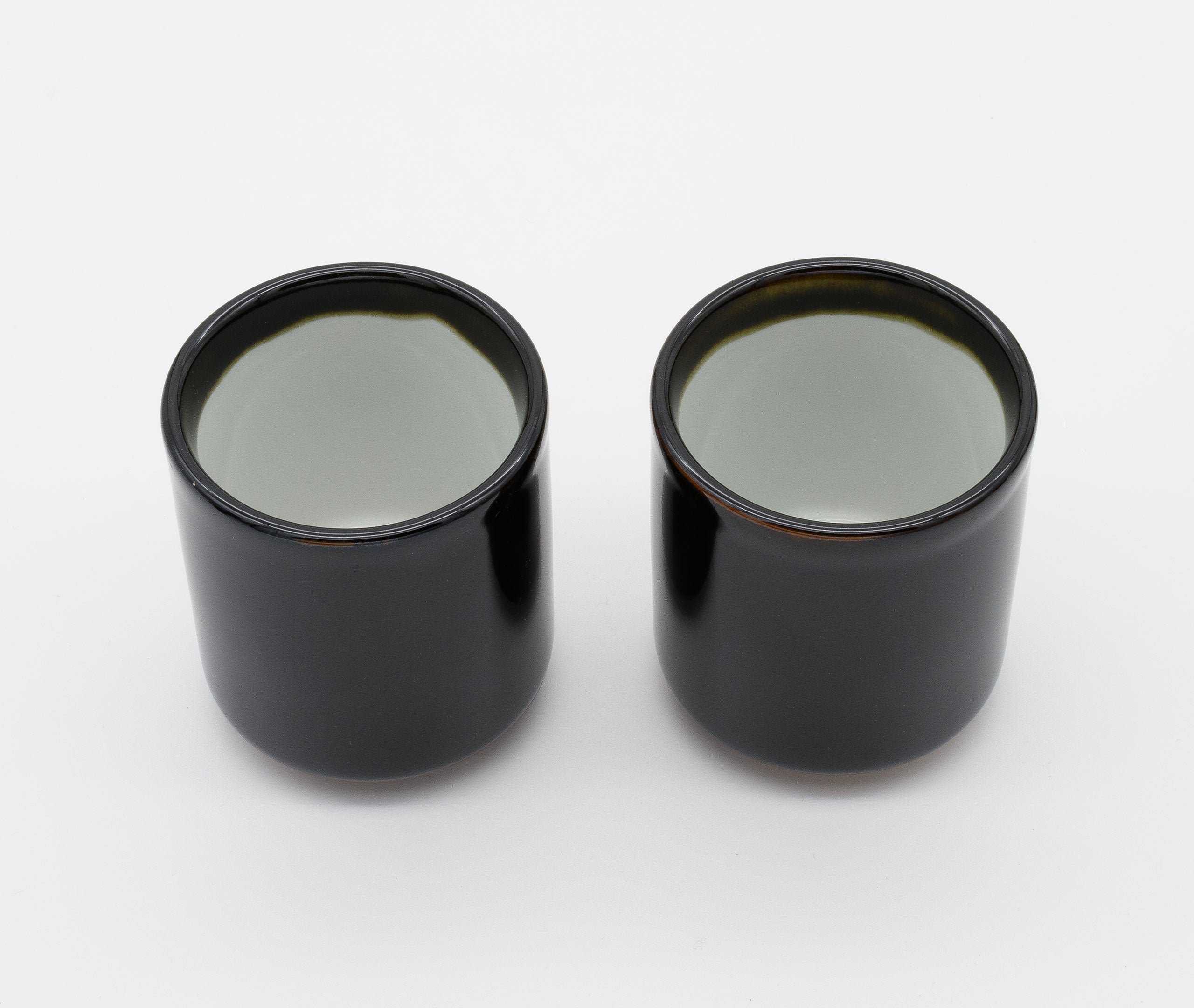 Small Black Kuro Ame Glazed Cup - Pair、mySite、topwebapps