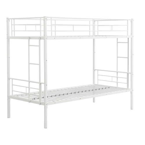 METAL BUNK BED WHITE、、casual