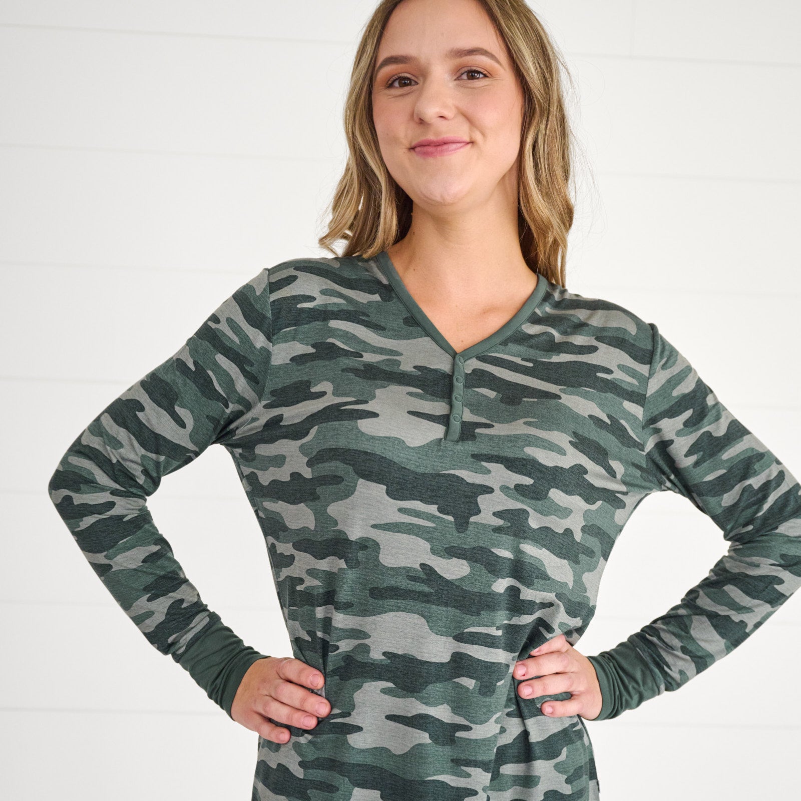 Vintage Camo Women's Pajama Top、mySite、layawaytickets