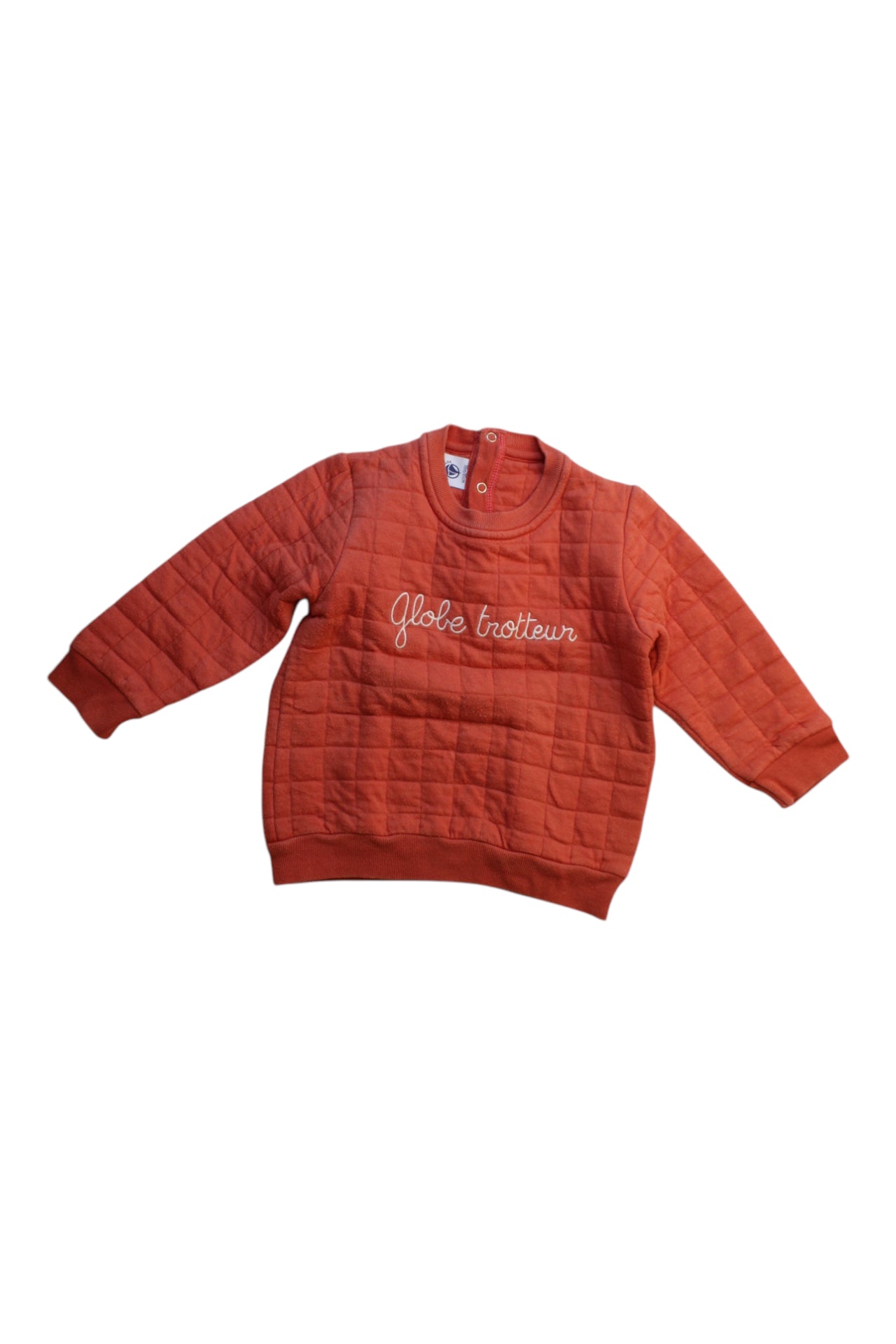 Petit Bateau Globe Trotteur Crewneck Sweatshirt 12-18M、mySite、g9winljtr