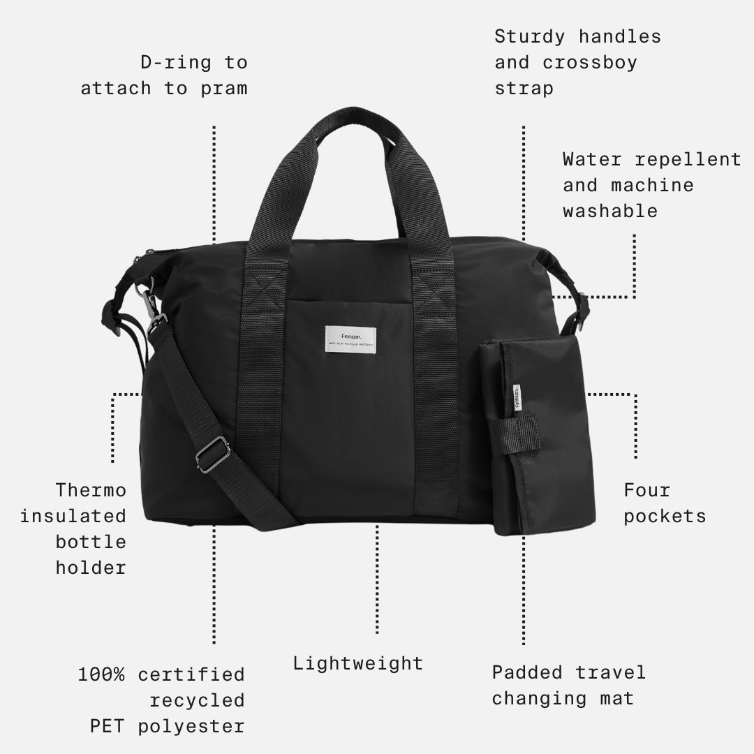  Finnson Ida Eco Holdall/ Hospital Bag With Changing Mat - Camel、mySite、merchandisen