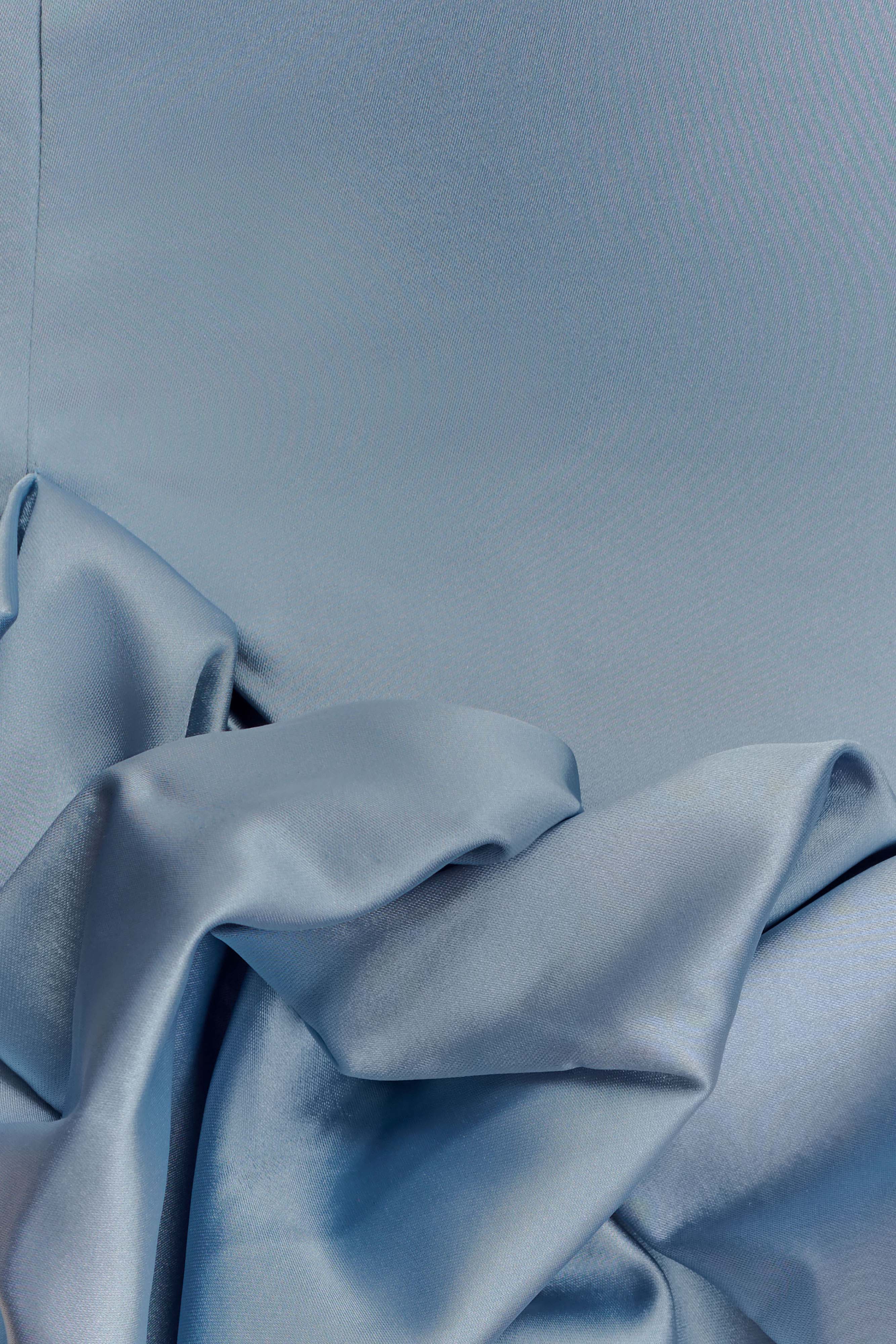 Alba Bubble Mini Dress - Cornflower Blue、mySite、solidvoid