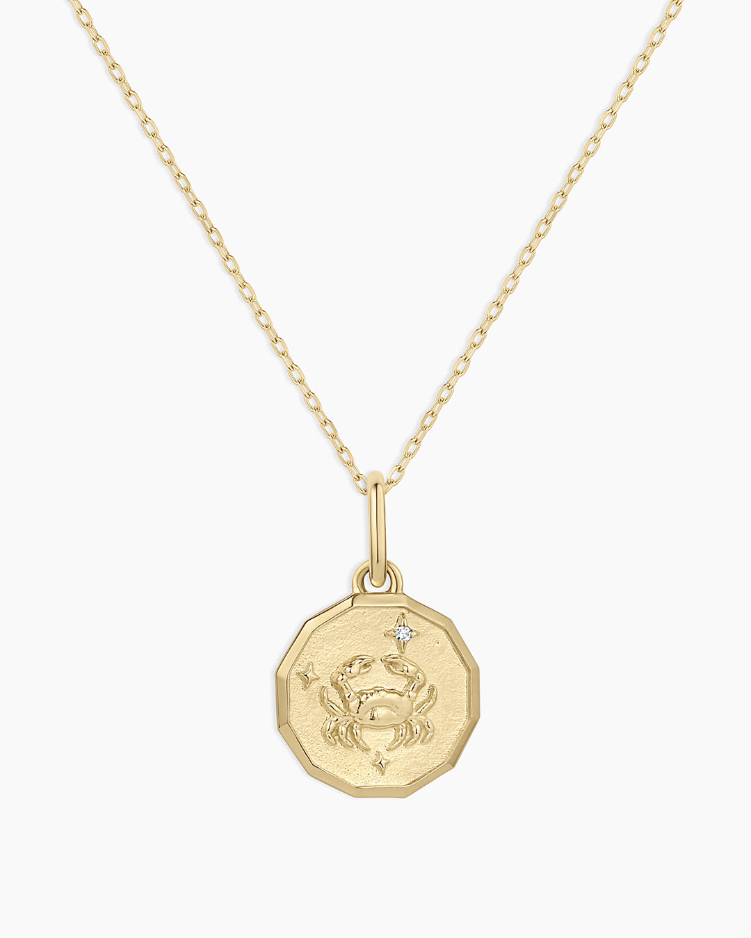 Diamond Zodiac Coin Charm Necklace、mySite、hinf8tx79