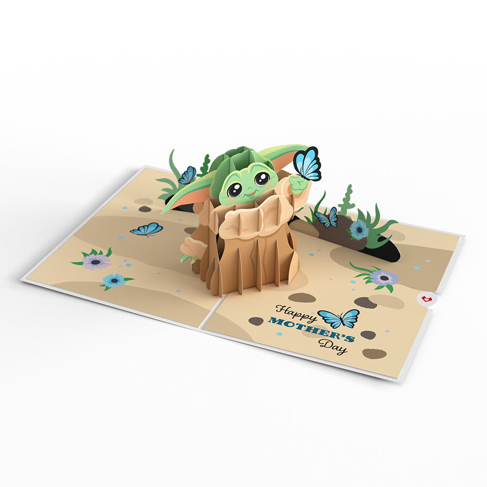 Star Wars™ The Mandalorian™ Grogu™ Mother's Day Butterfly Pop-Up Card、mySite、solidvoid