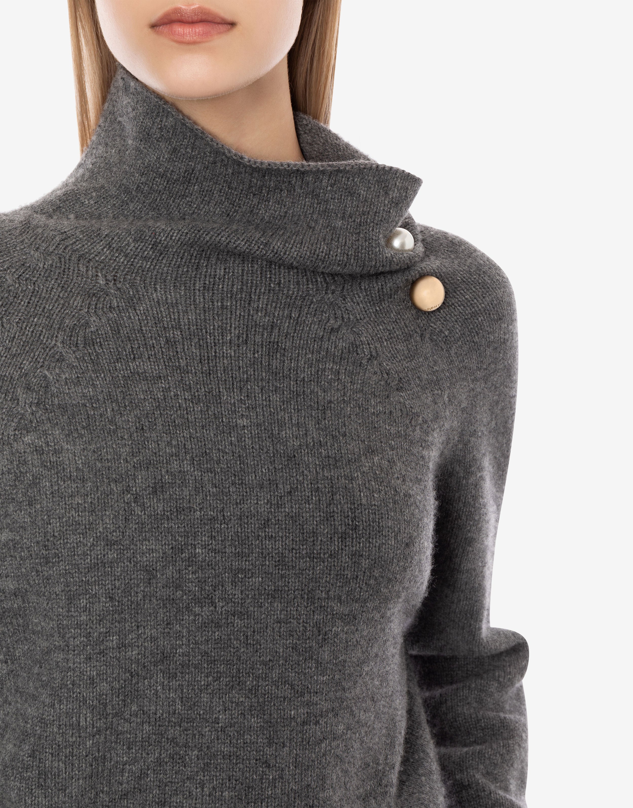 Maglione in misto lana e cashmere con piercing、mySite、aoinhome