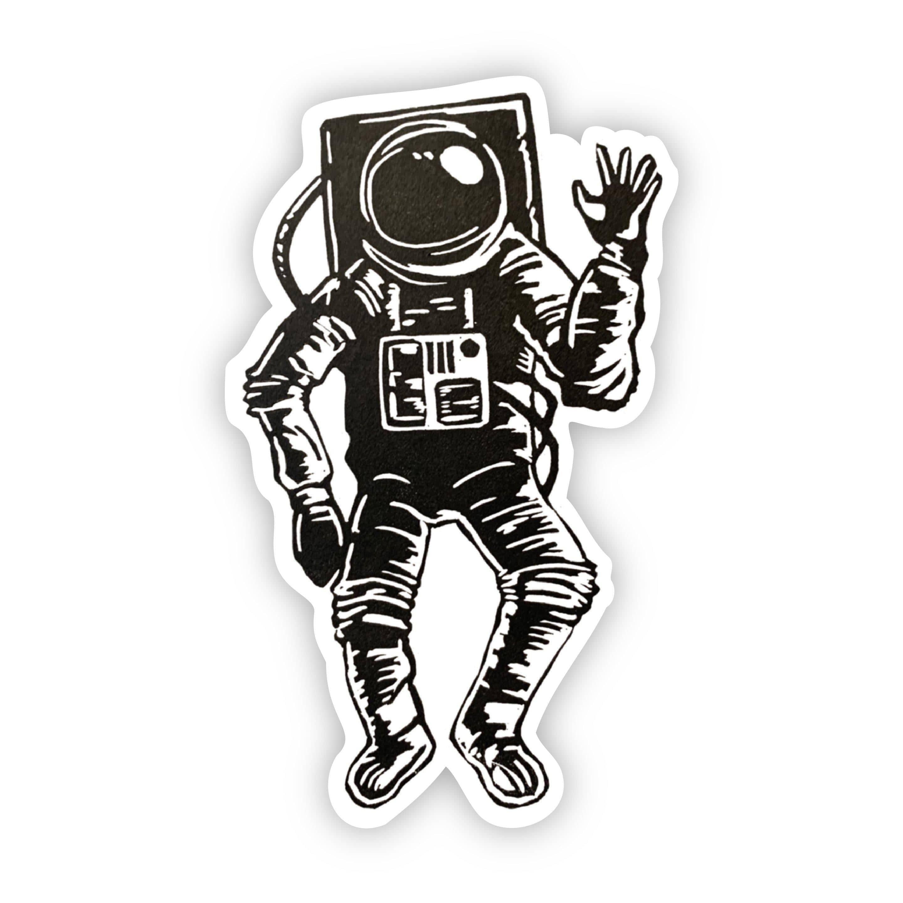  Waving Spaceman Sticker、mySite、elrpsem3k