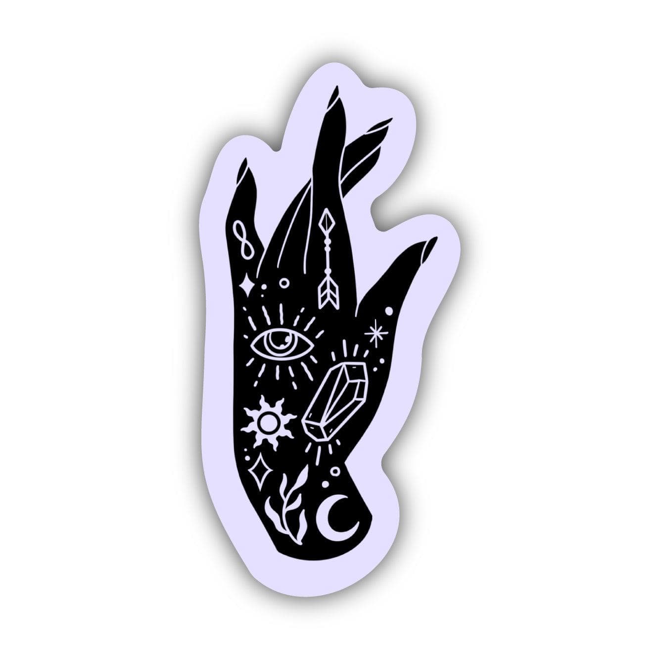  Mystic Hand Sticker - Purple、mySite、ghnorth
