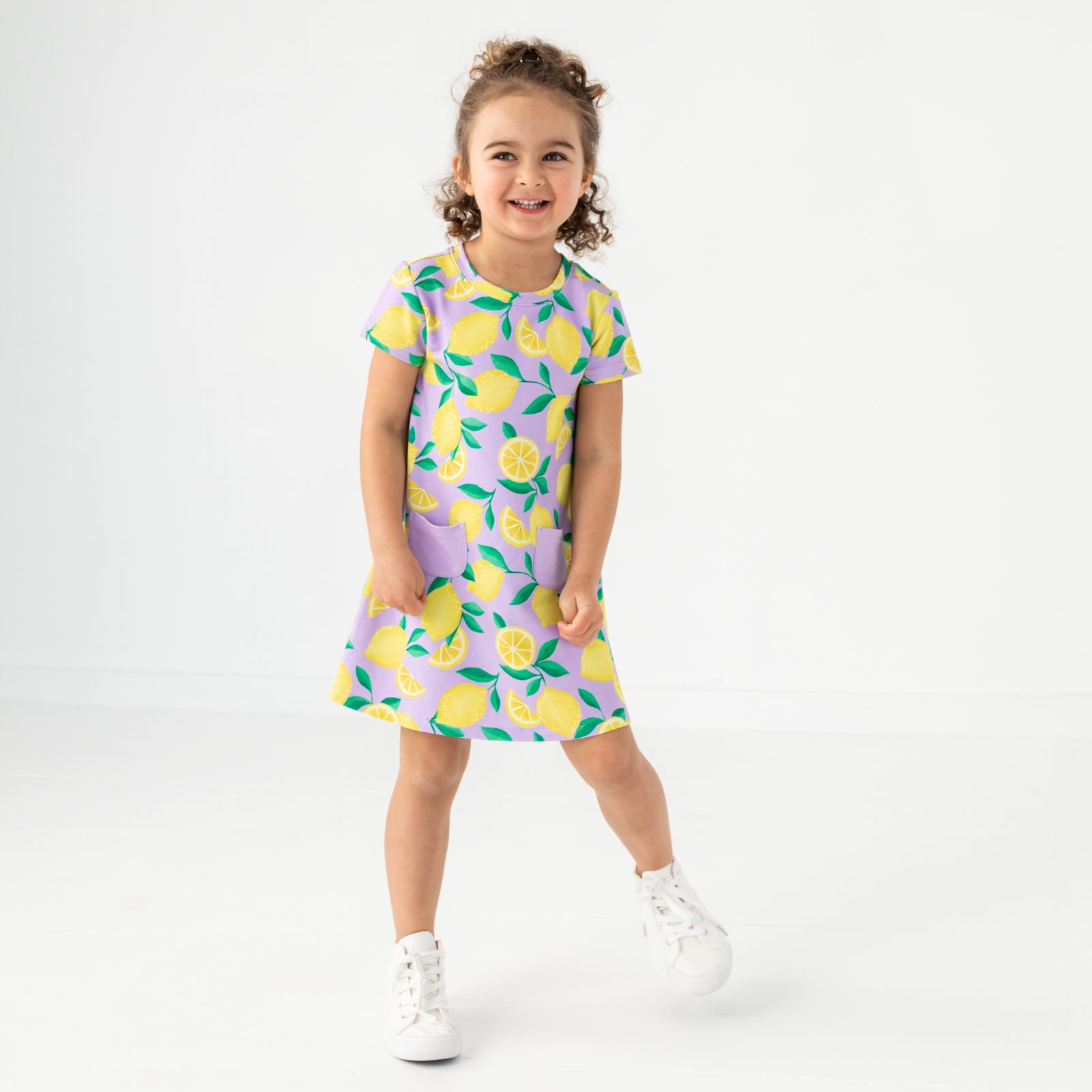  Lavender Sunny Citrus A-Line Pocket Dress、mySite、layawaytickets