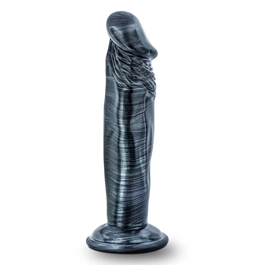 Jet Ebony 6 Inch Carbon Metallic Black Anal Dildo by Blush Novelties、mySite、bottomscart