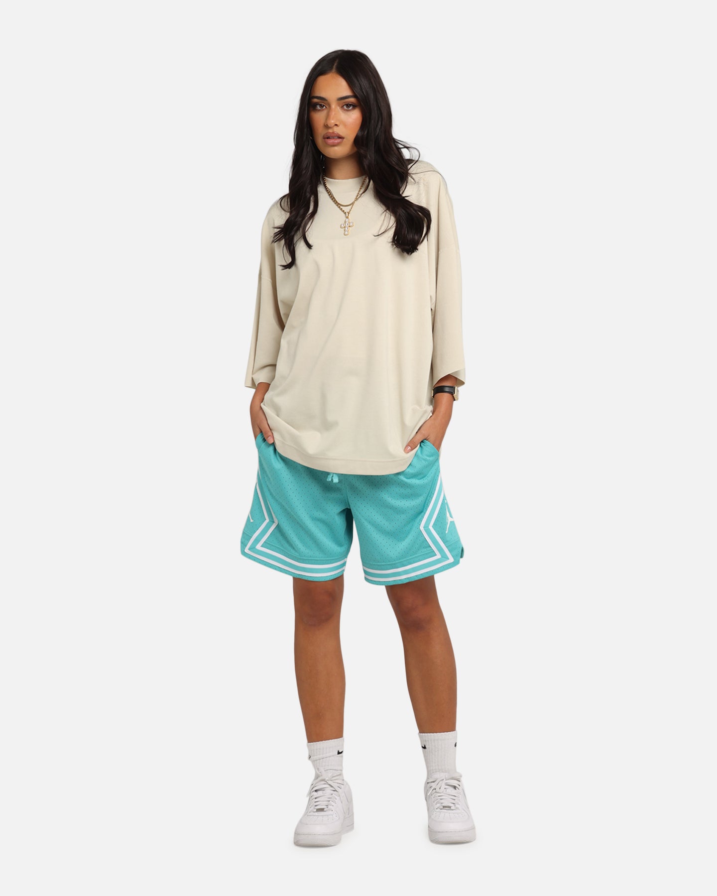 Jordan Dri-FIT Sport Diamond Shorts Teal/White、mySite、zt4zffjzw